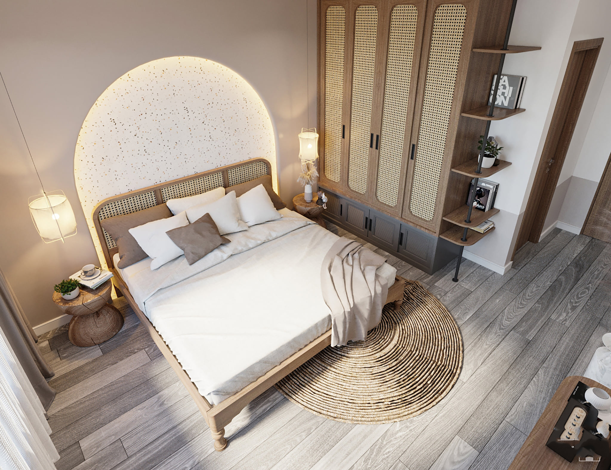 Thi công nội thất chung cư phong cách wasa wabi