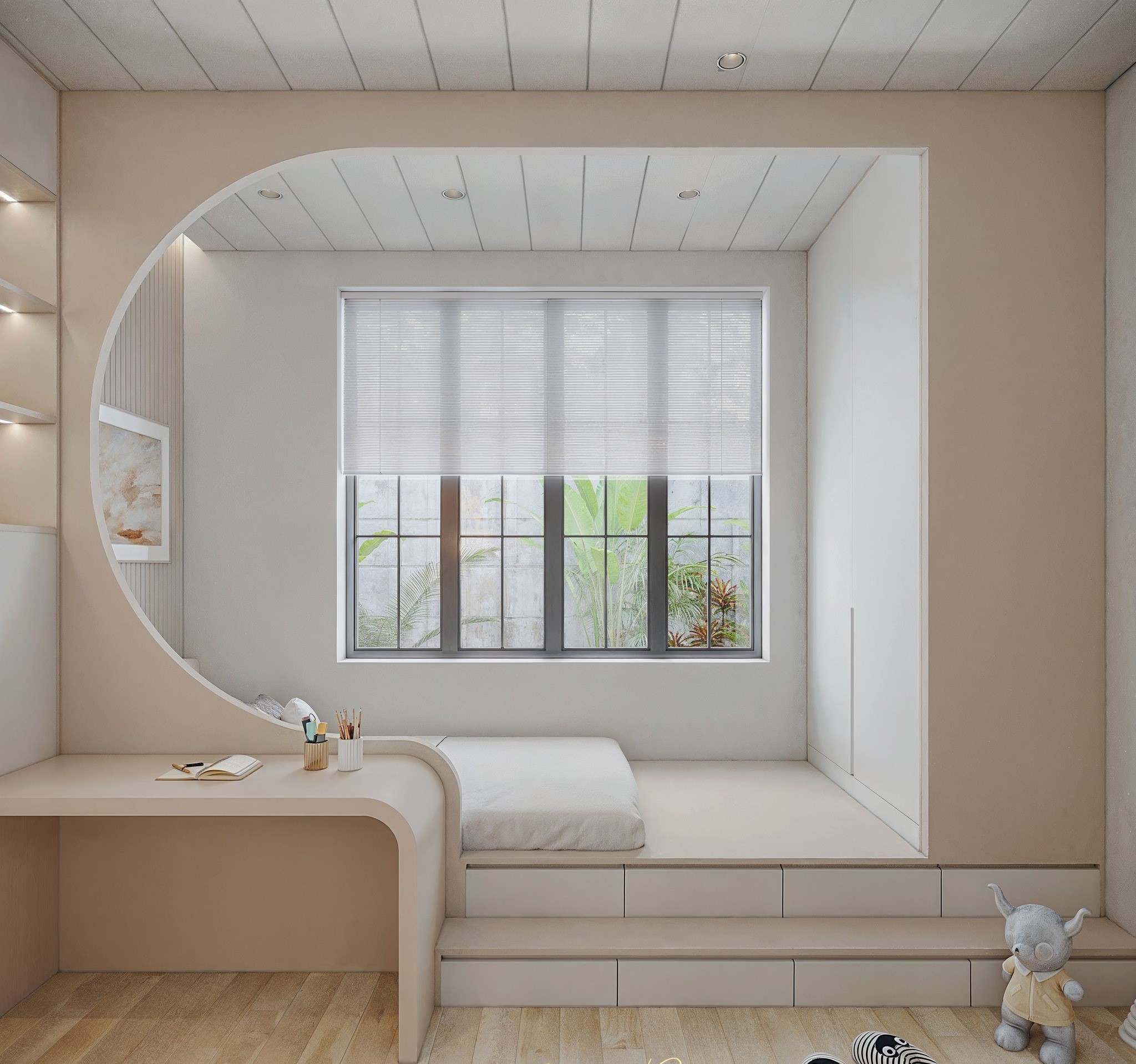 Thiết kế nội thất biệt thự thông tầng Ba Vì