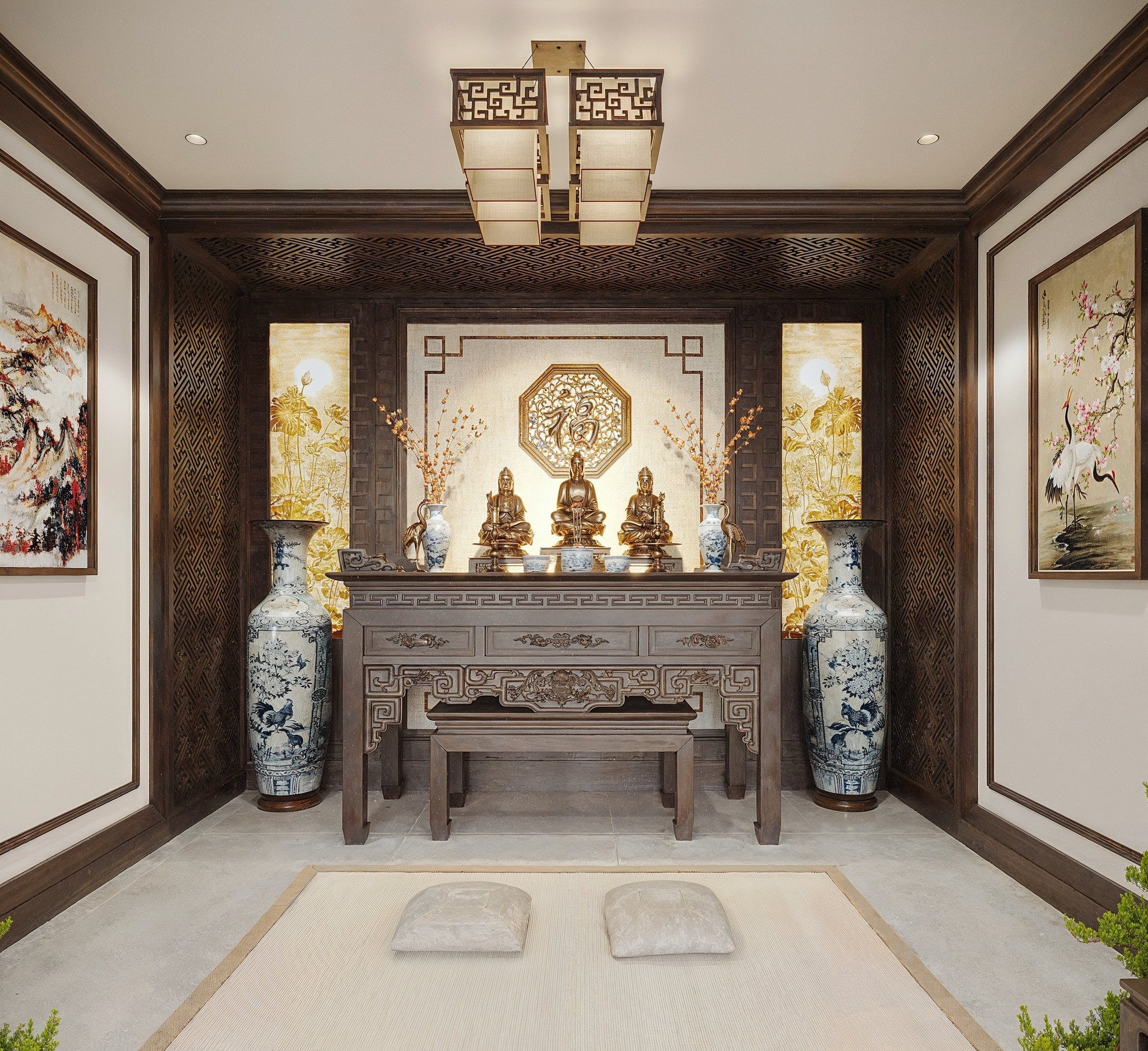 Thiết kế nội thất biệt thự thông tầng Ba Vì