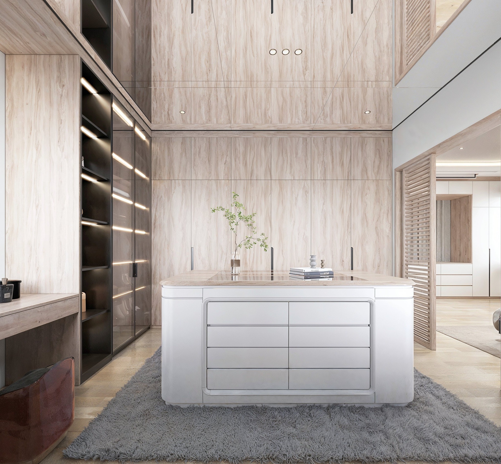 Thiết kế nội thất biệt thự thông tầng Ba Vì