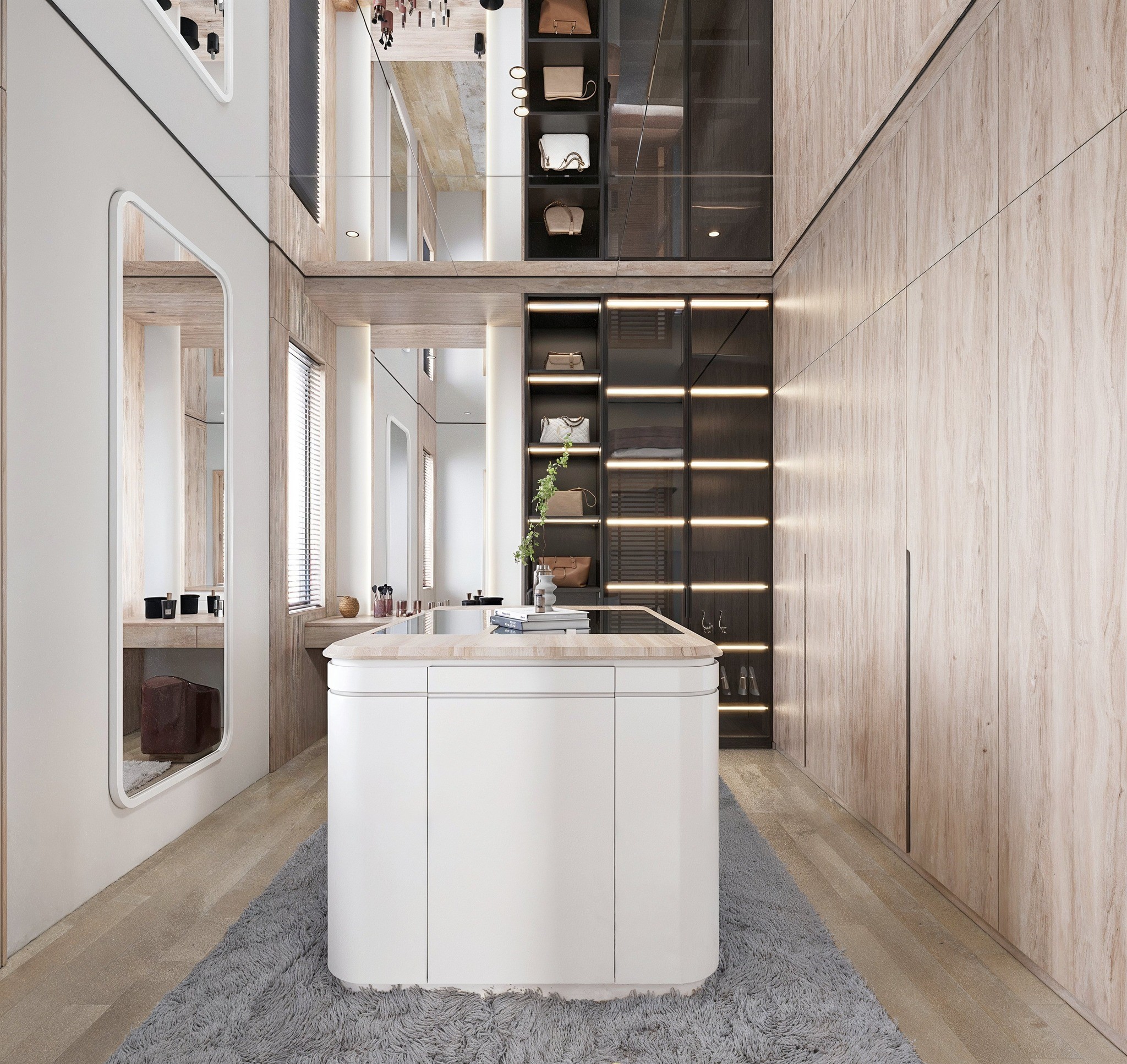 Thiết kế nội thất biệt thự thông tầng Ba Vì