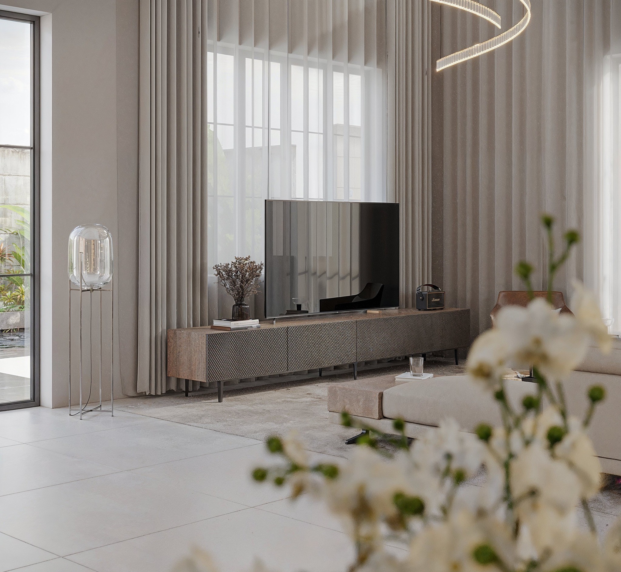 Thiết kế nội thất biệt thự thông tầng Ba Vì