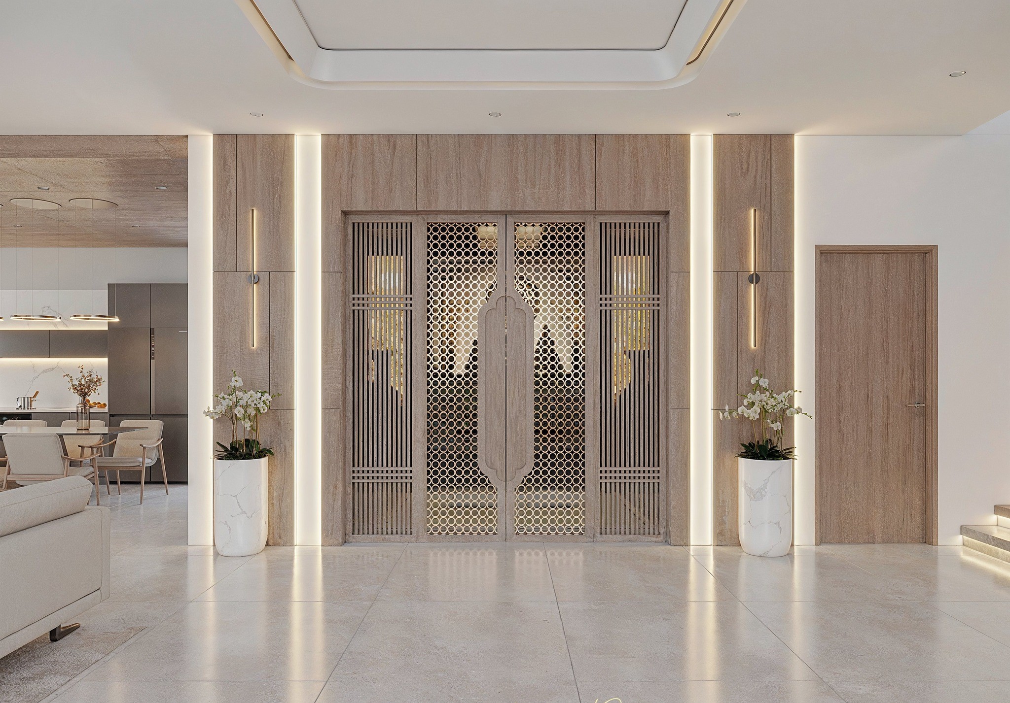 Thiết kế nội thất biệt thự thông tầng Ba Vì