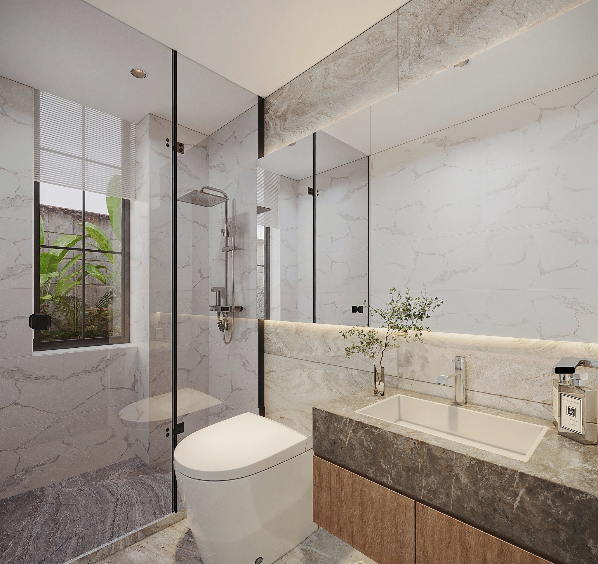 Thiết kế nội thất biệt thự thông tầng Ba Vì