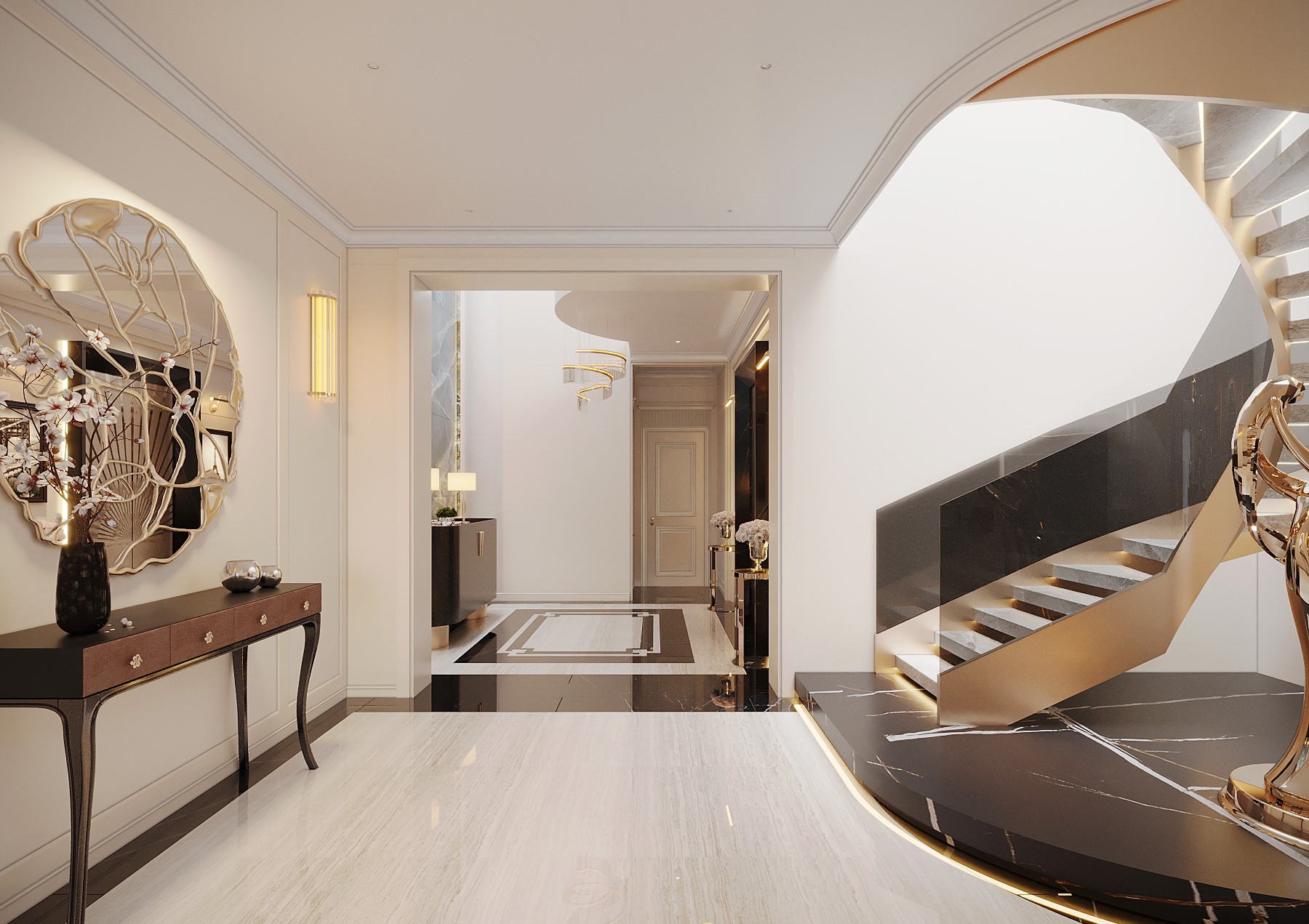 Thiết kế nội thất biệt thự Luxury