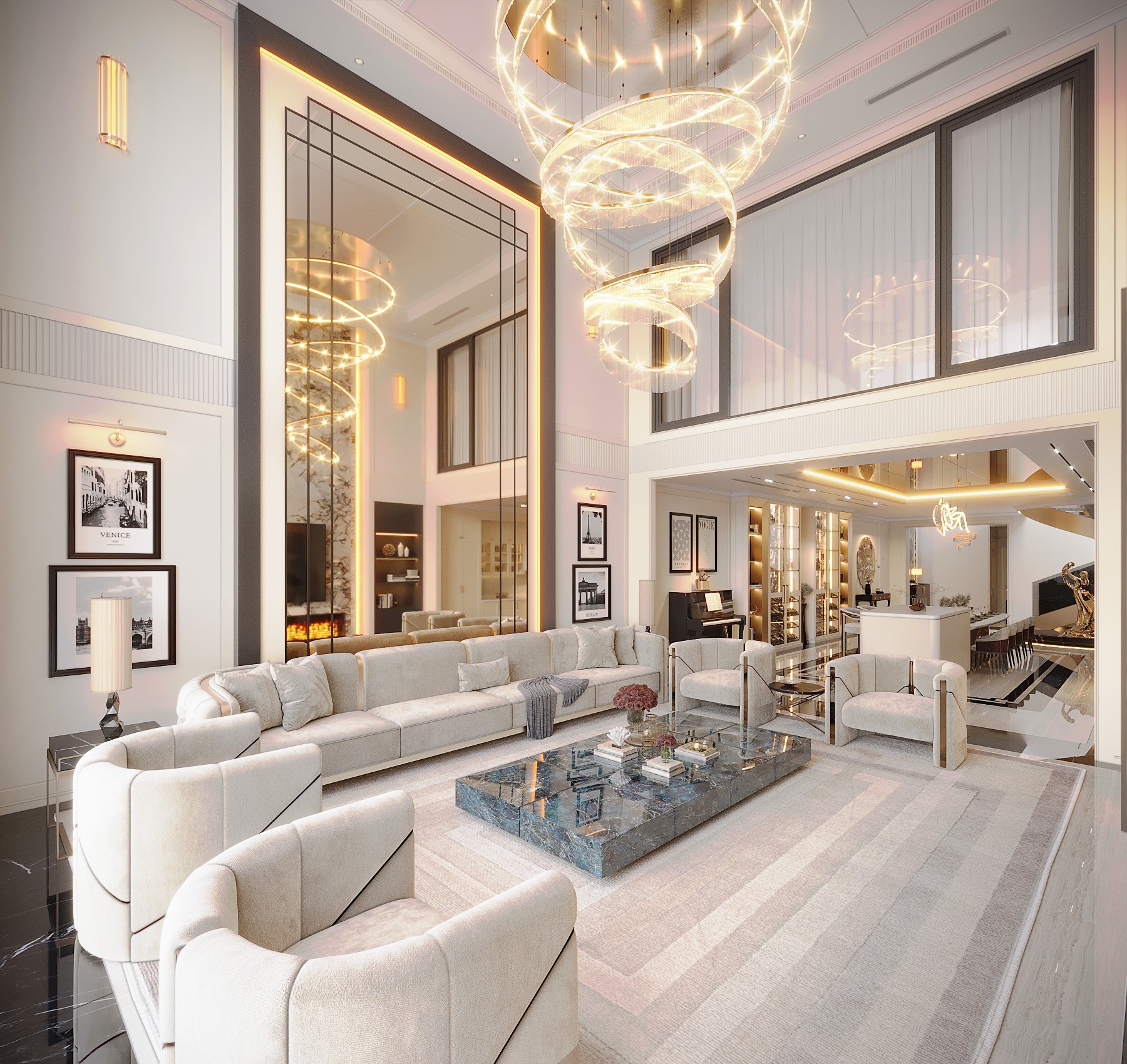 Thiết kế nội thất biệt thự Luxury