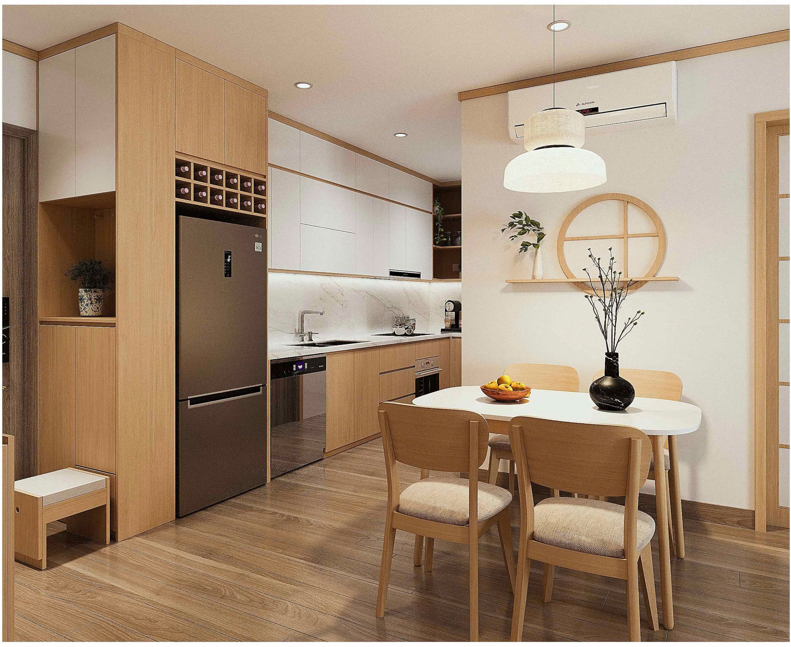 Thiết kế nội thất chung cư kiểu Nhật