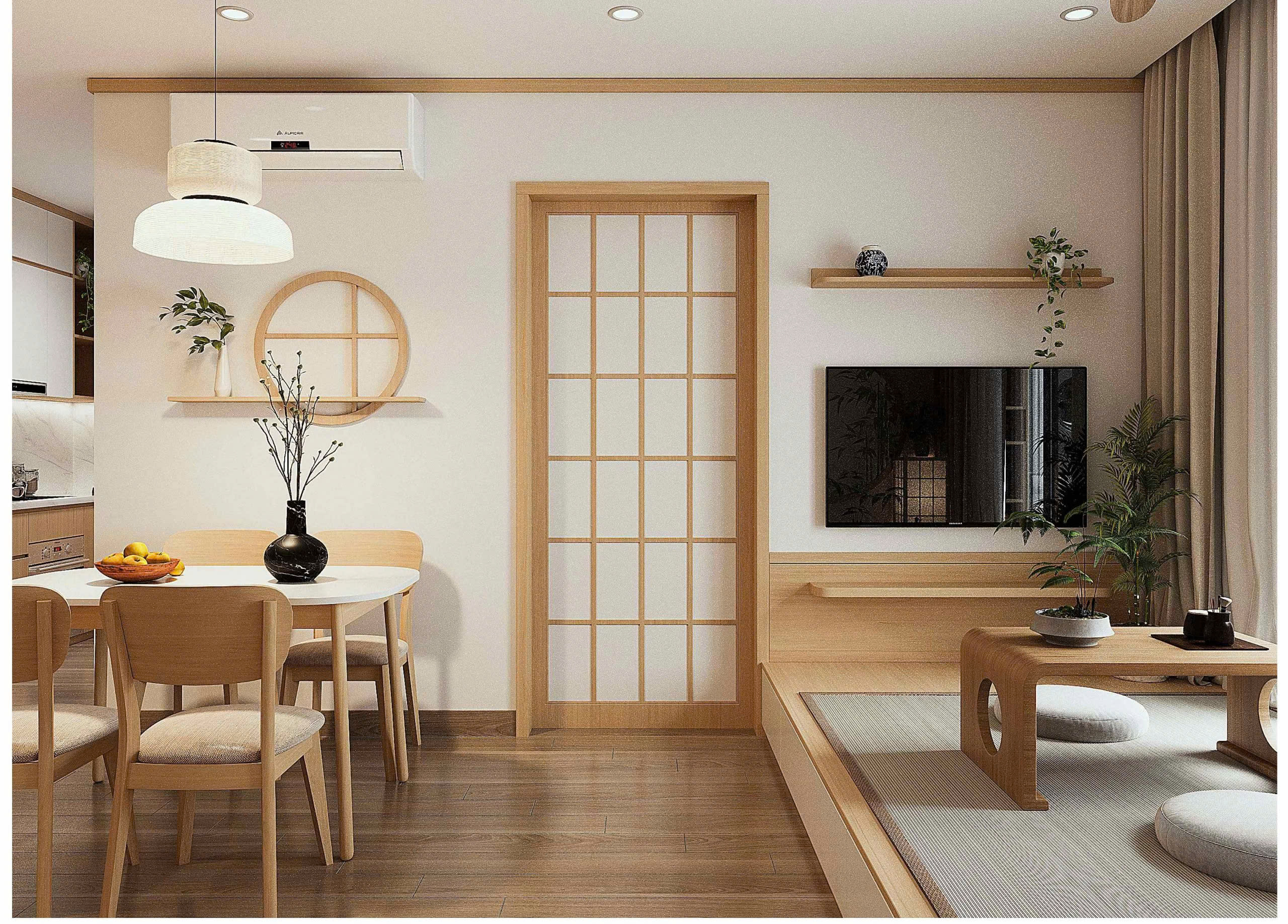 Thiết kế nội thất chung cư kiểu Nhật