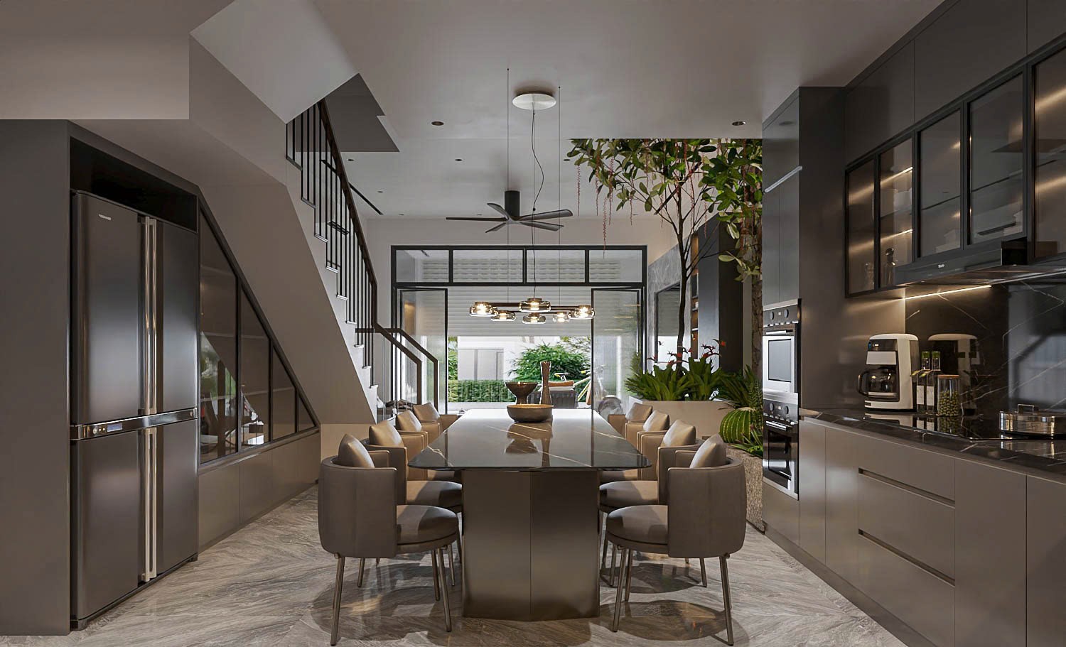 Thiết kế nội thất nhà phố Vĩnh Phúc