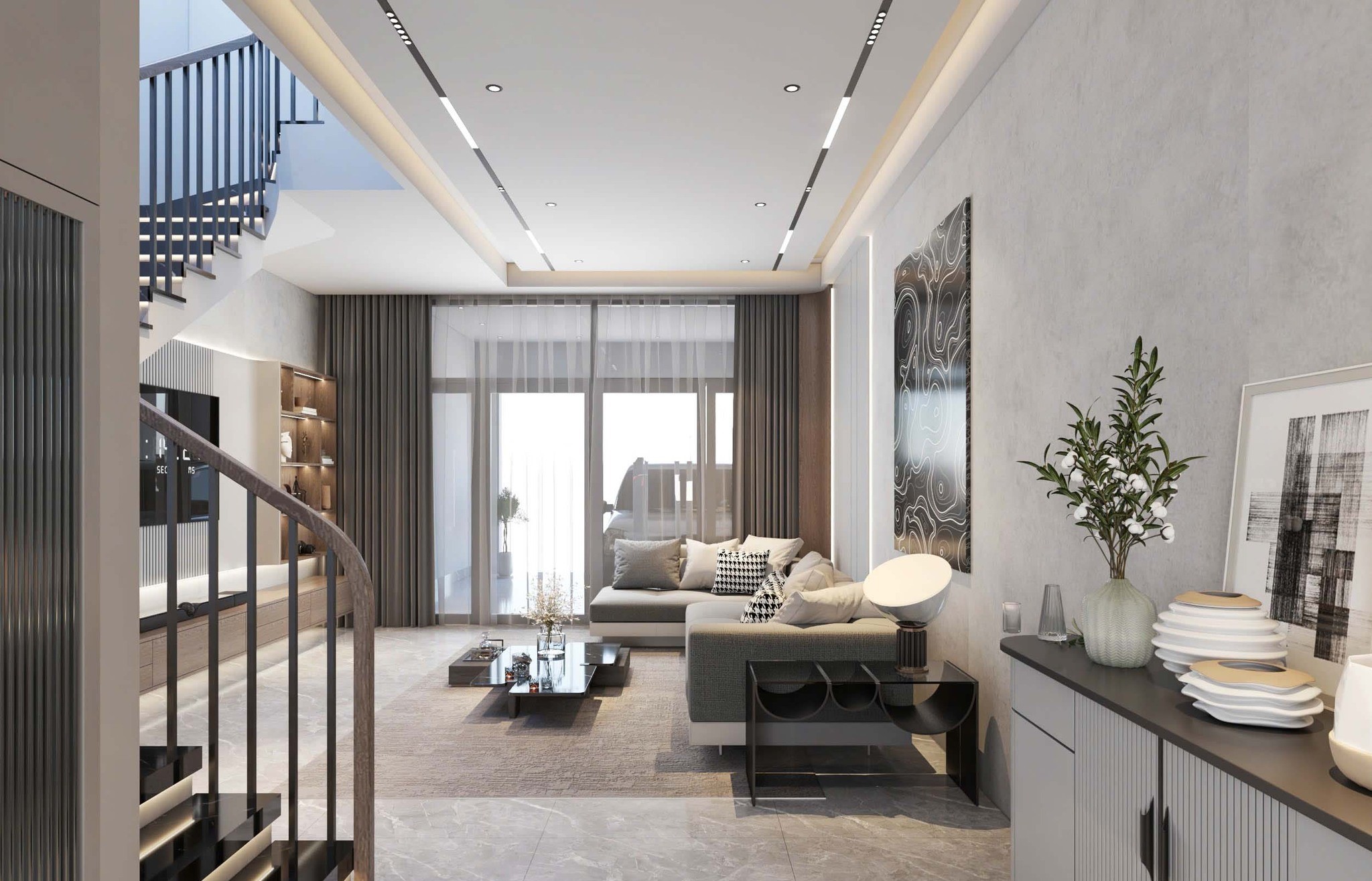 Thiết kế nội thất nhà phố Bắc Ninh phong cách hiện đại – Dấu ấn tinh tế từ Nội thất XLINE