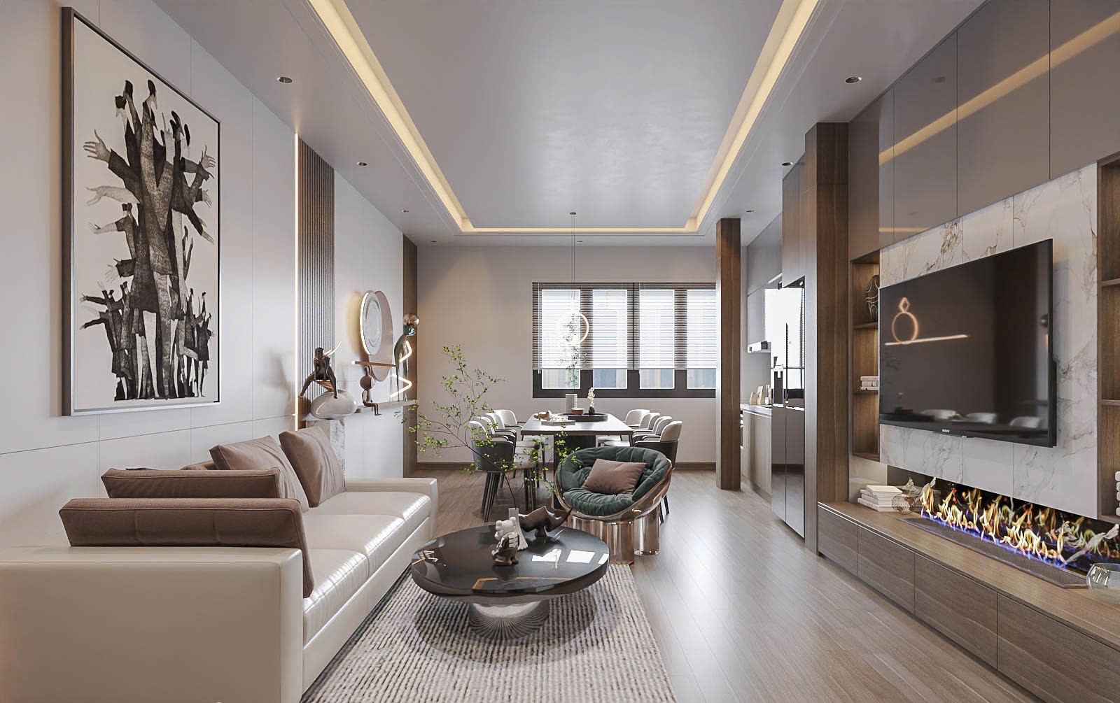 Thiết kế nội thất nhà phố Vũ Trọng Phụng