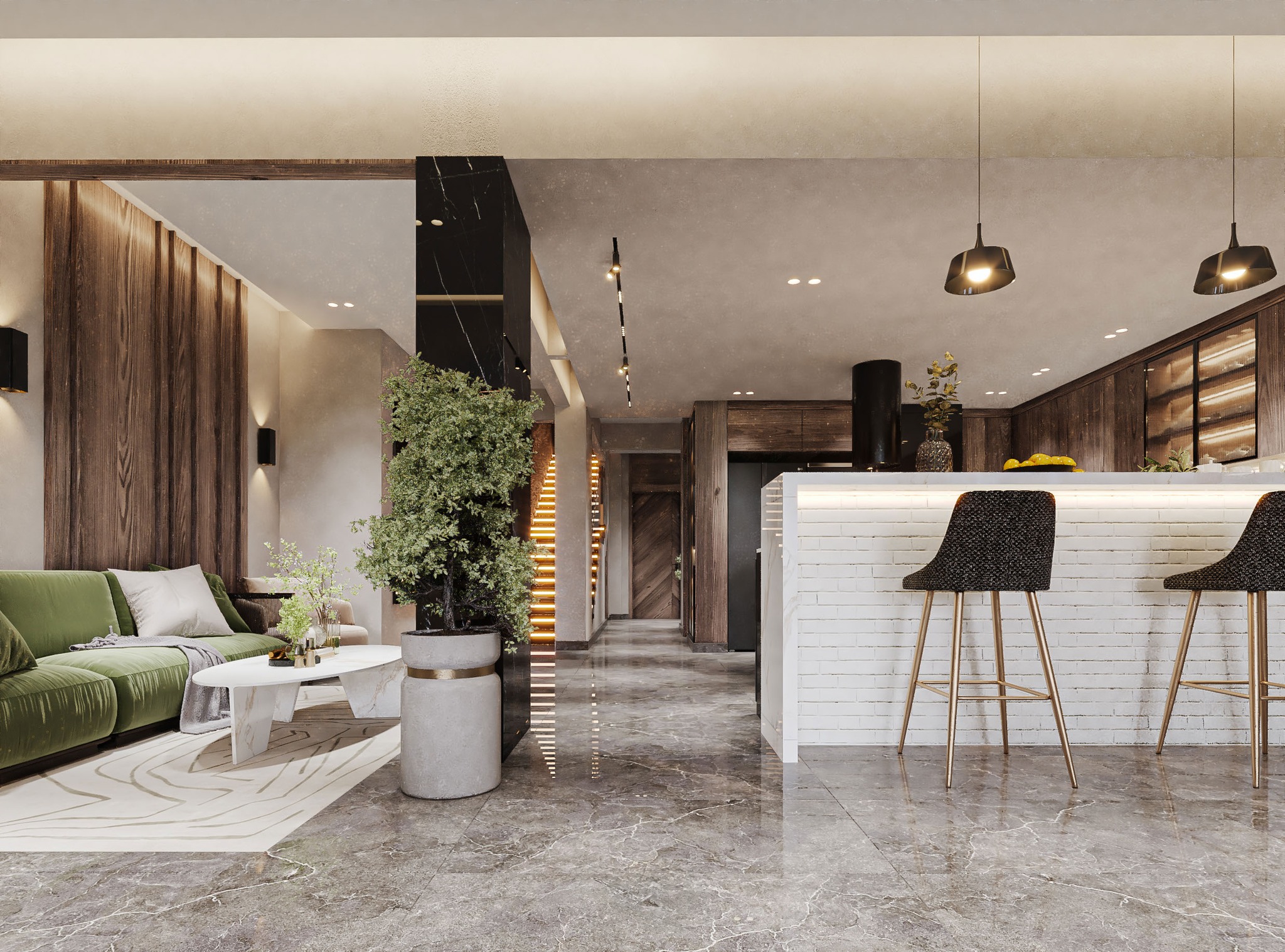 Thiết kế nội thất biệt thự vinhomes ocean park