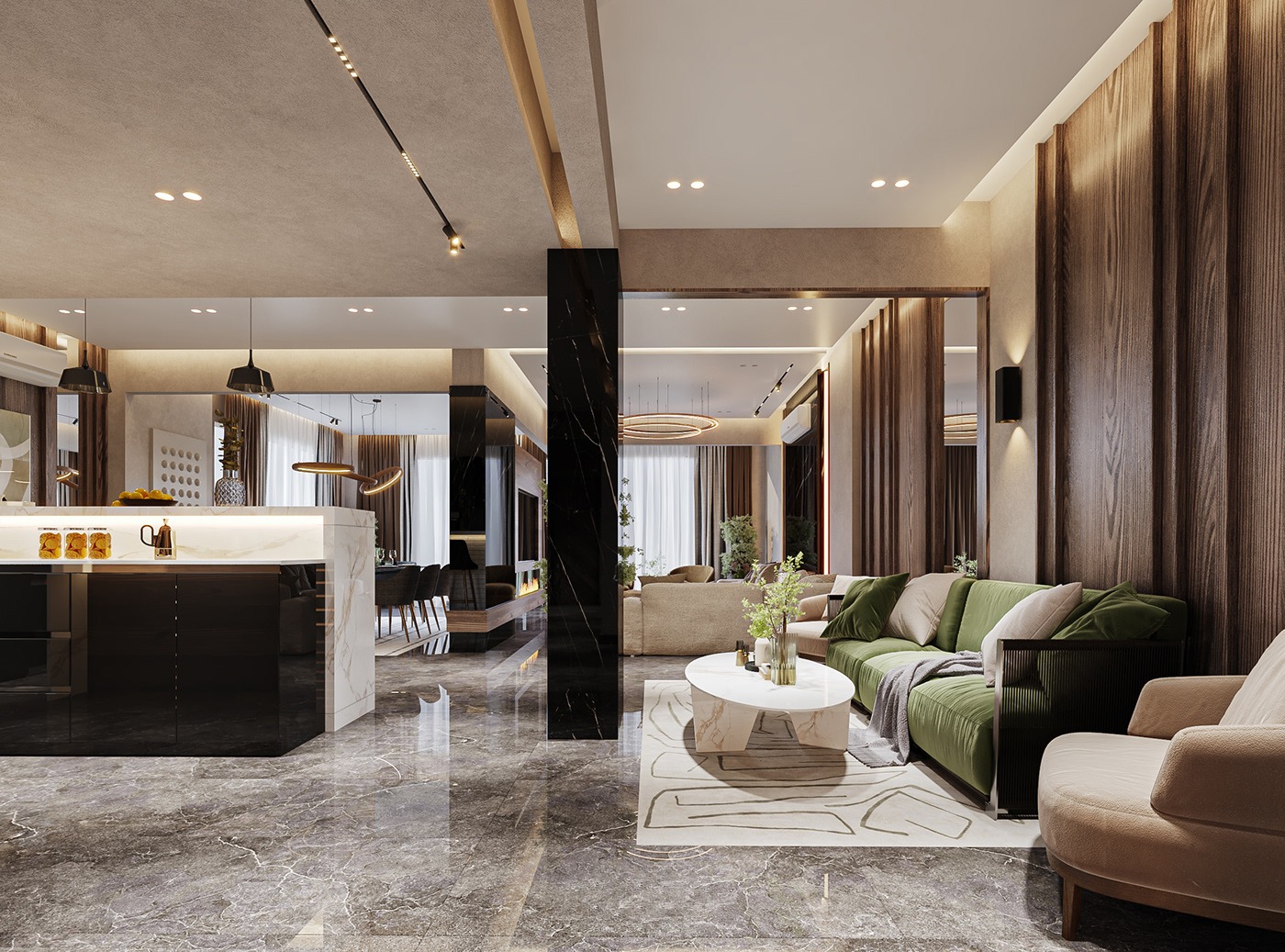 Thiết kế nội thất biệt thự vinhomes ocean park