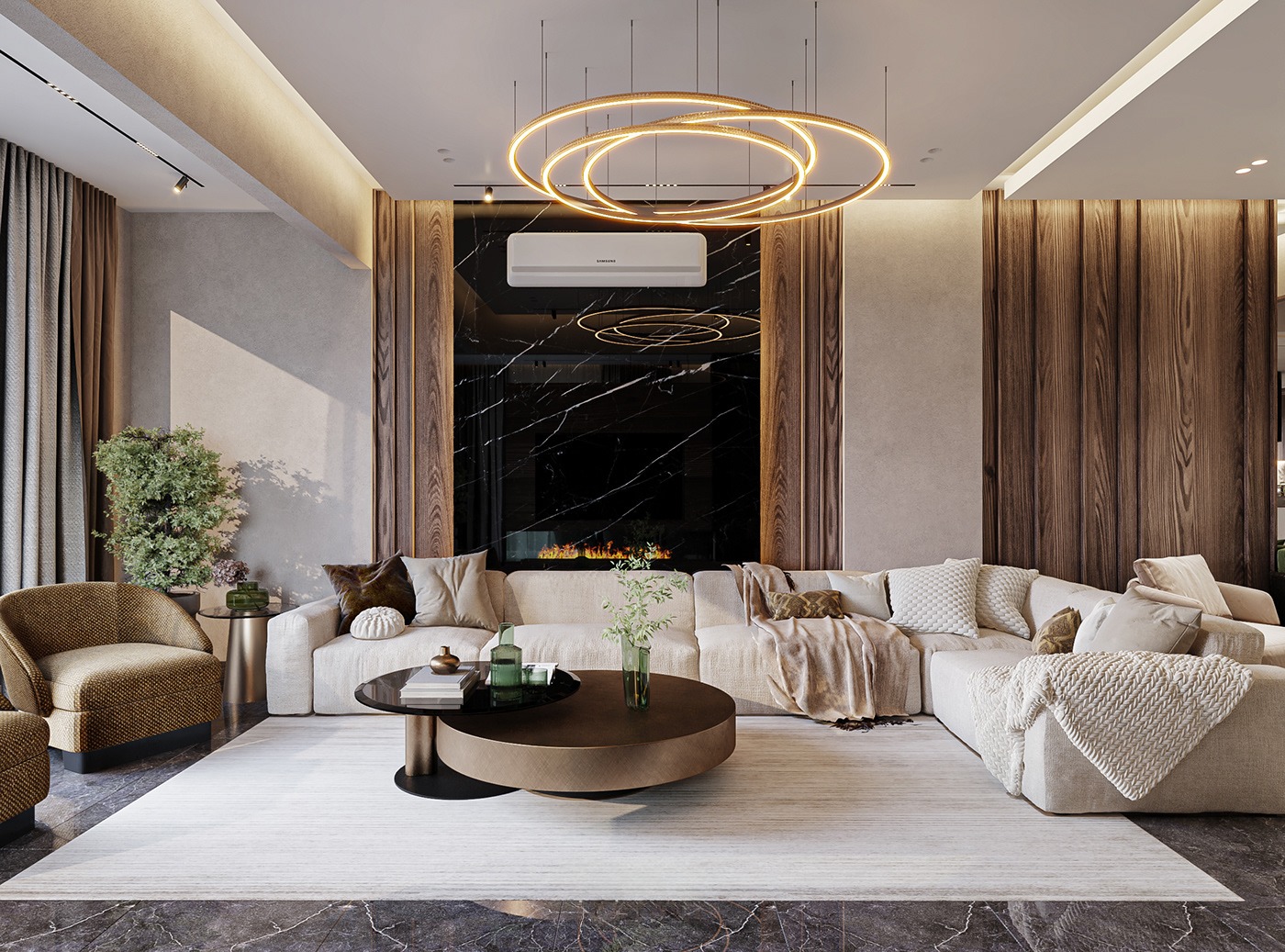 Thiết kế nội thất biệt thự vinhomes ocean park