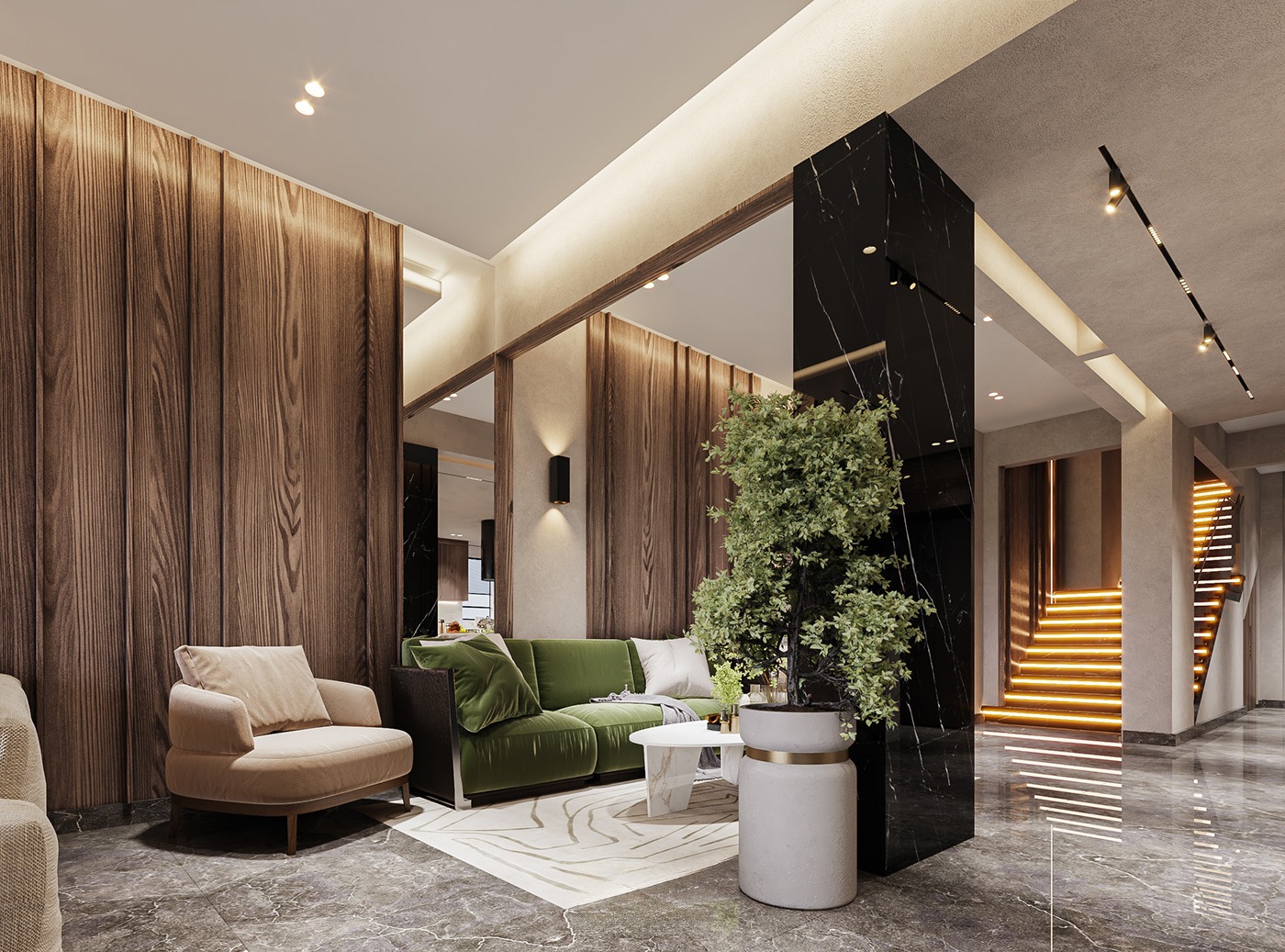 Thiết kế nội thất biệt thự vinhomes ocean park