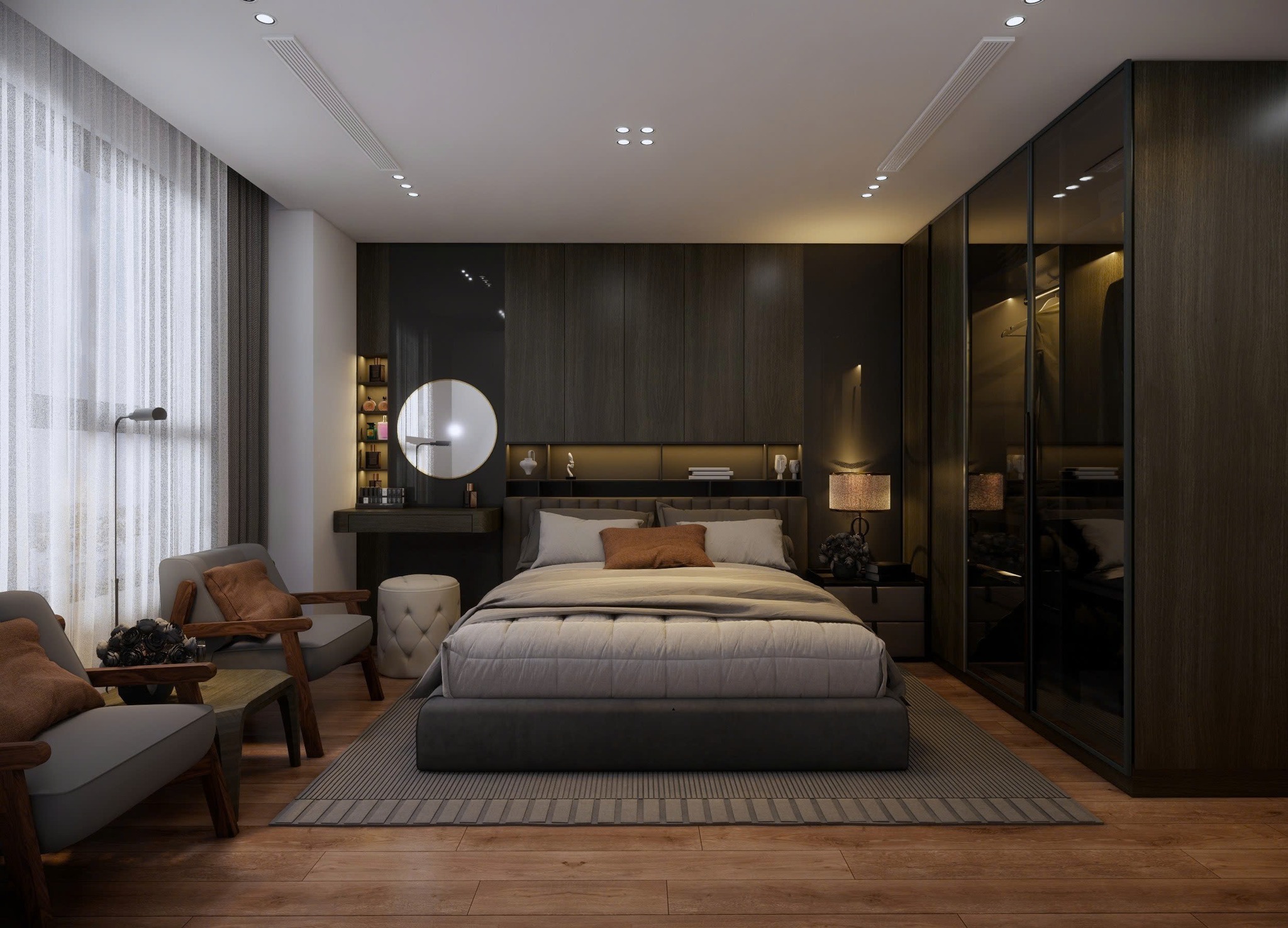 Nội thất chung cư 80m2 Golden palace, Hà Nội