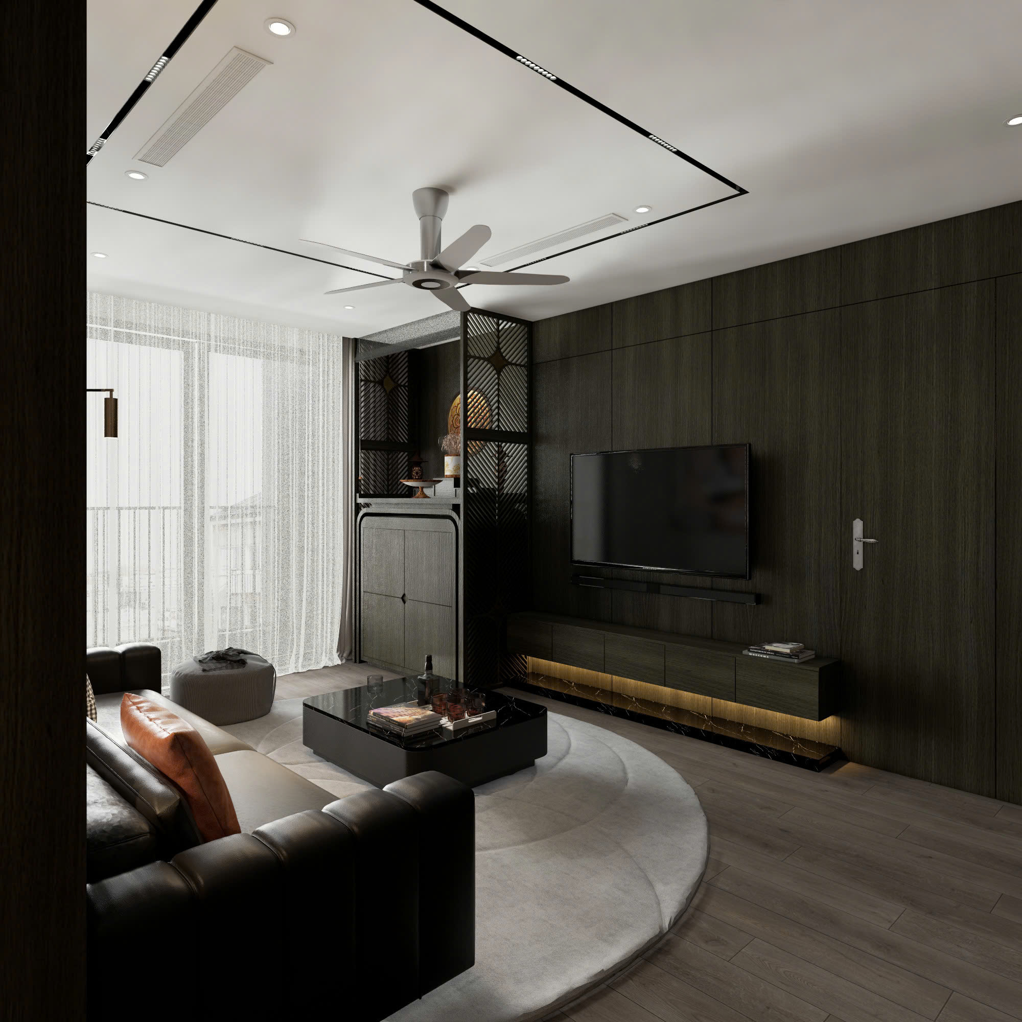 Nội thất chung cư 80m2 Golden palace, Hà Nội