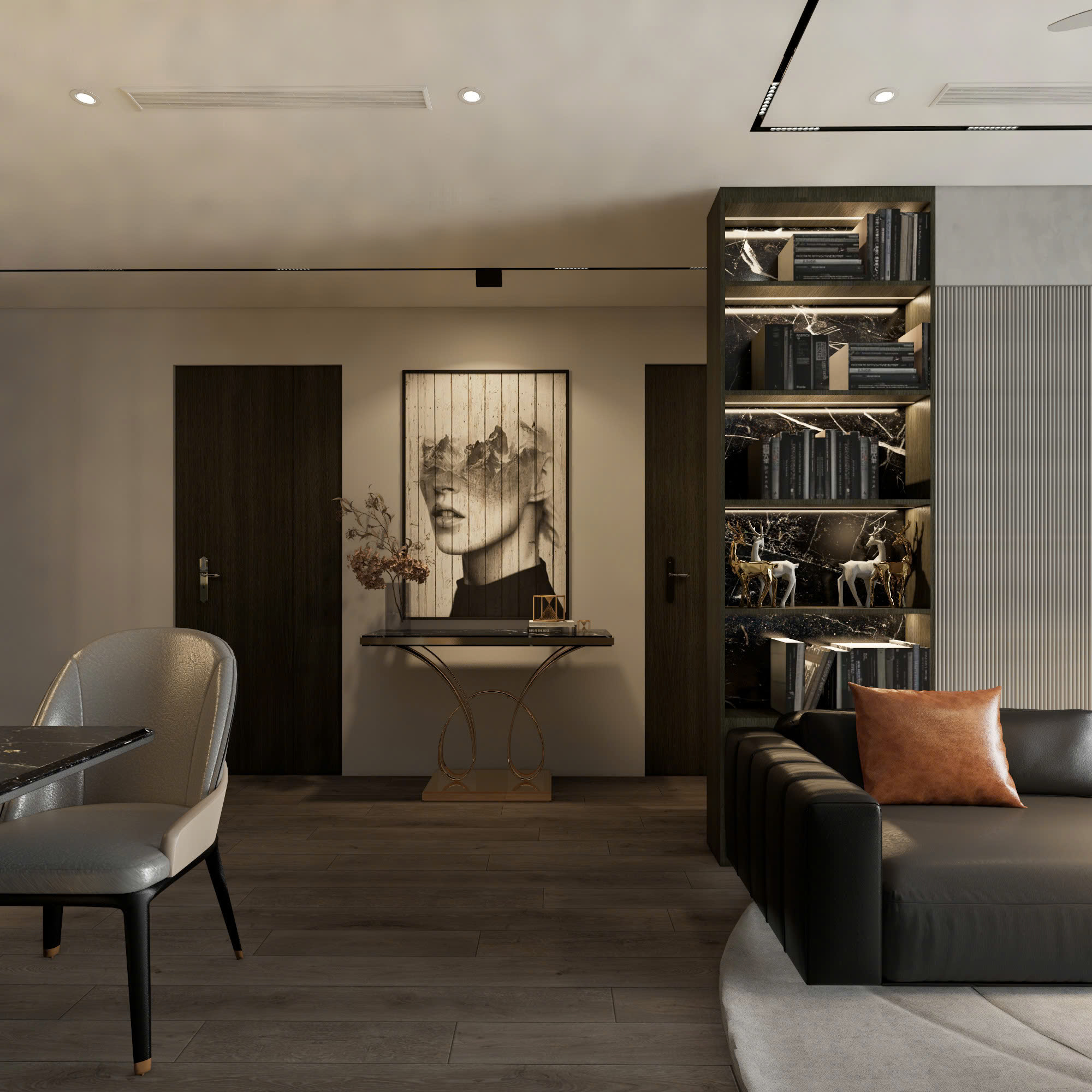 Nội thất chung cư 80m2 Golden palace, Hà Nội