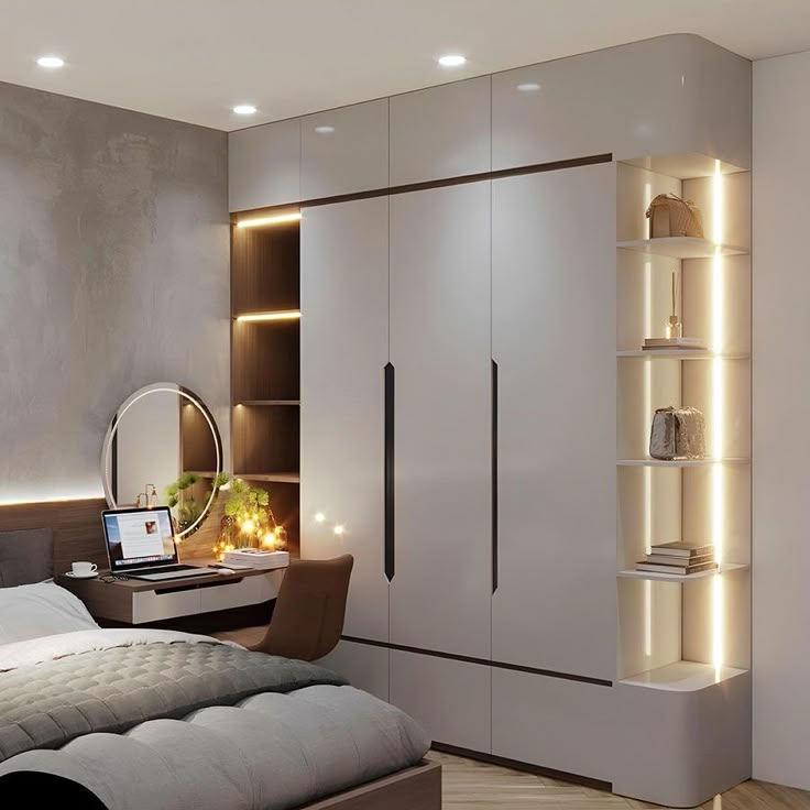 TỦ QUẦN ÁO GỖ CÔNG NGHIỆP 3 CÁNH 3 BUỒNG