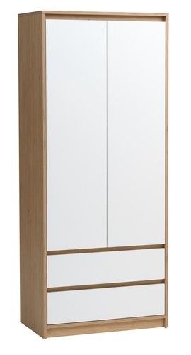 TỦ QUẦN ÁO GỖ CÔNG NGHIỆP 2 CÁNH 2 BUỒNG