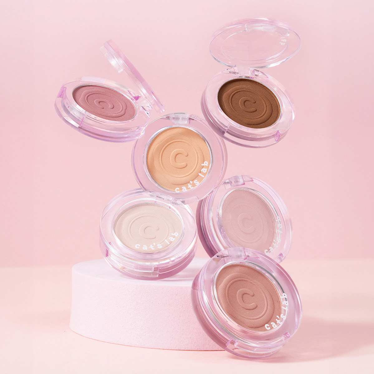 Phấn Mắt Đơn Cat's Lab Eye Stamp Shadow 5in1 Lì Mịn Ánh Nhũ Tự Nhiên Bền Màu Không Trôi 2,2g