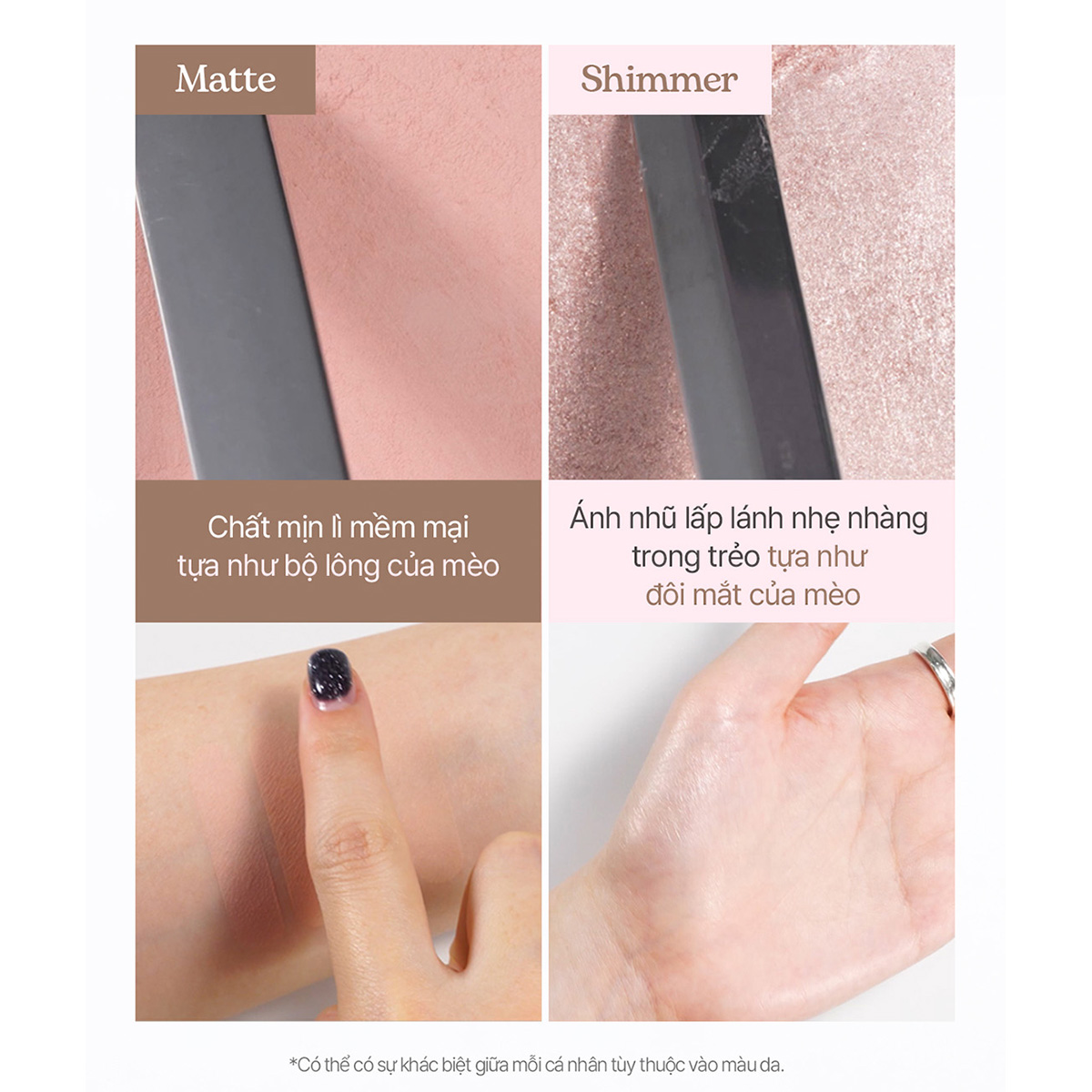 Phấn Mắt Đơn Cat's Lab Eye Stamp Shadow 5in1 Lì Mịn Ánh Nhũ Tự Nhiên Bền Màu Không Trôi 2,2g