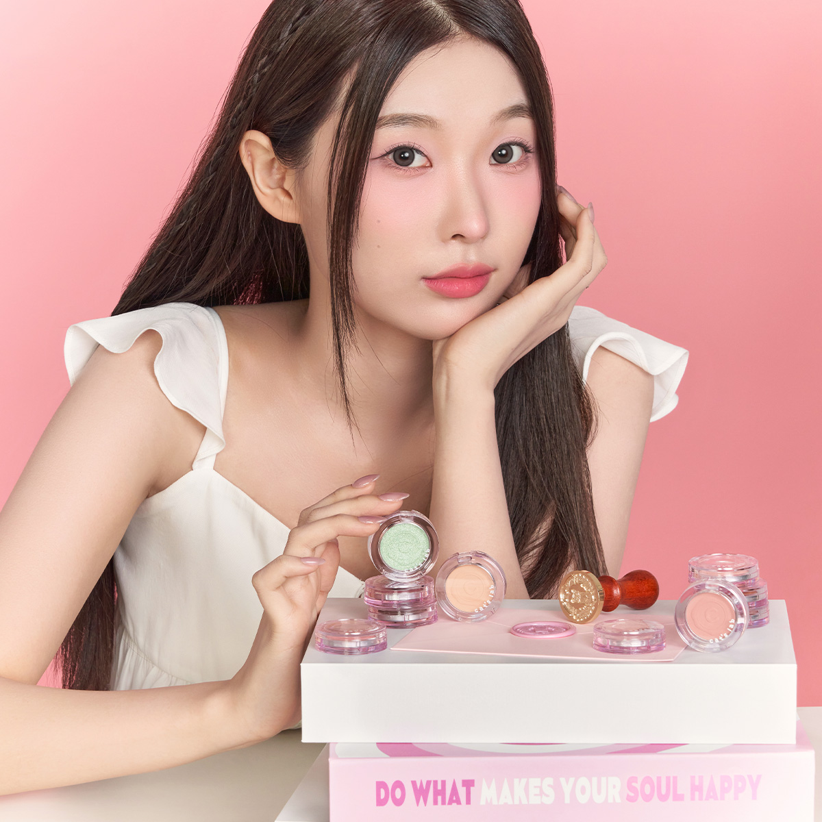 Phấn Mắt Đơn Cat's Lab Eye Stamp Shadow 5in1 Lì Mịn Ánh Nhũ Tự Nhiên Bền Màu Không Trôi 2,2g