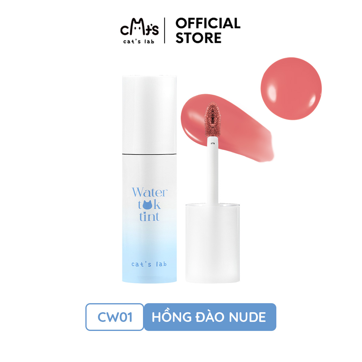 Son tint Cat's Lab Water Tok Tint căng bóng, mọng môi và lâu trôi 2.5g