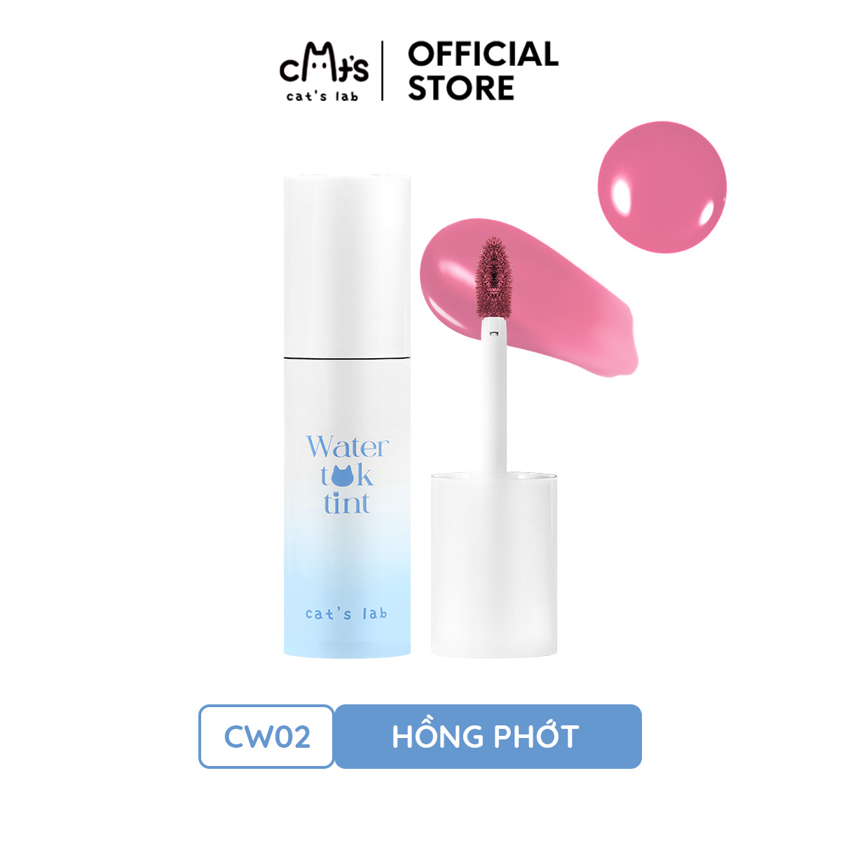 Son tint Cat's Lab Water Tok Tint căng bóng, mọng môi và lâu trôi 2.5g