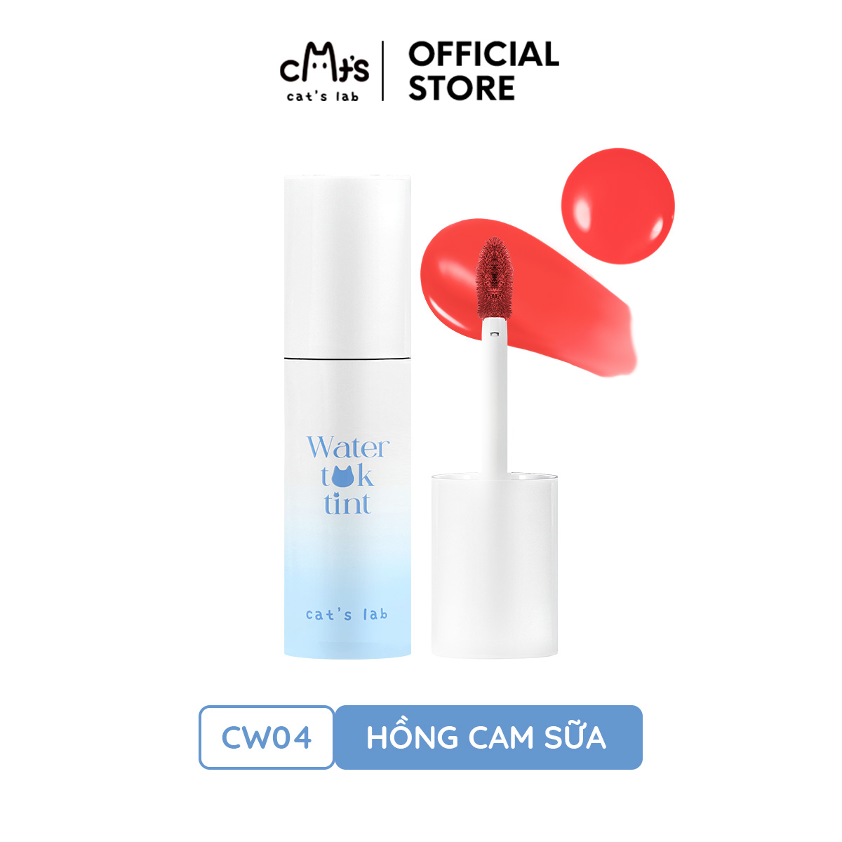 Son tint Cat's Lab Water Tok Tint căng bóng, mọng môi và lâu trôi 2.5g