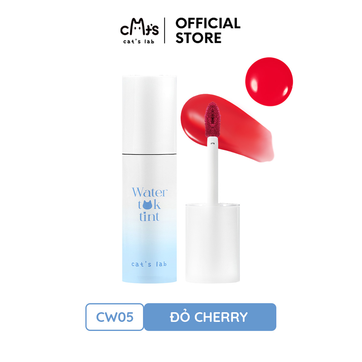 Son tint Cat's Lab Water Tok Tint căng bóng, mọng môi và lâu trôi 2.5g