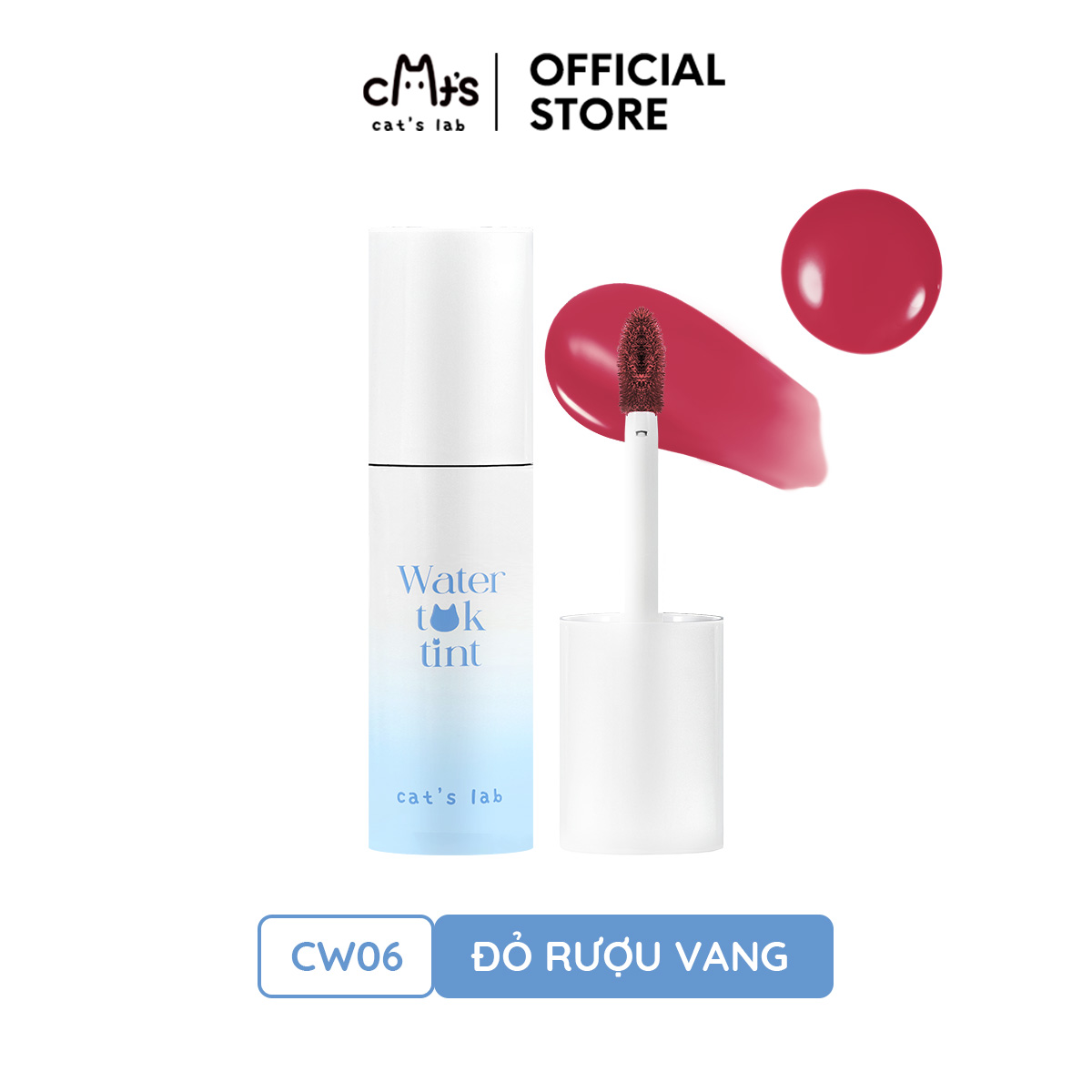 Son tint Cat's Lab Water Tok Tint căng bóng, mọng môi và lâu trôi 2.5g
