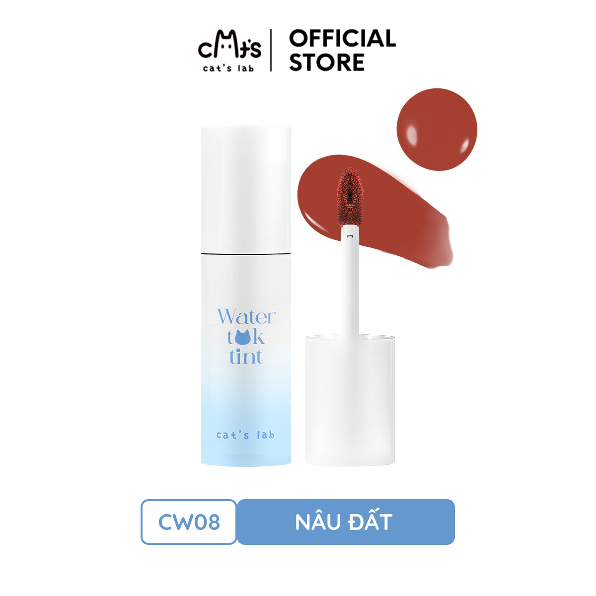 Son tint Cat's Lab Water Tok Tint căng bóng, mọng môi và lâu trôi 2.5g