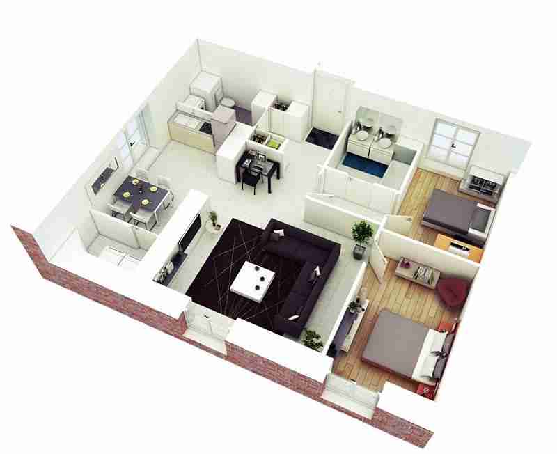 Báo giá thi công nội thất chung cư 2 phòng ngủ tại Hạ Long (Tham khảo 2025).