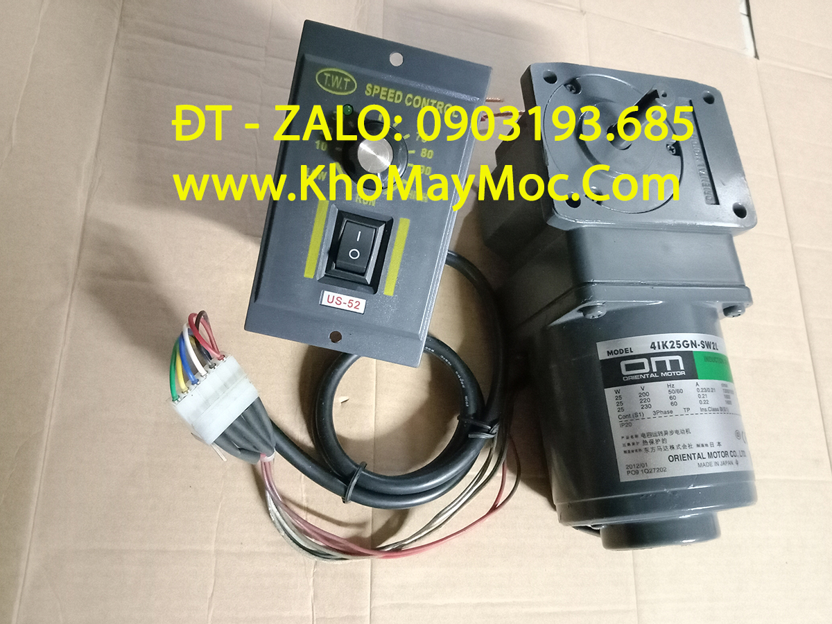 Động cơ giảm tốc trục ngang 25w