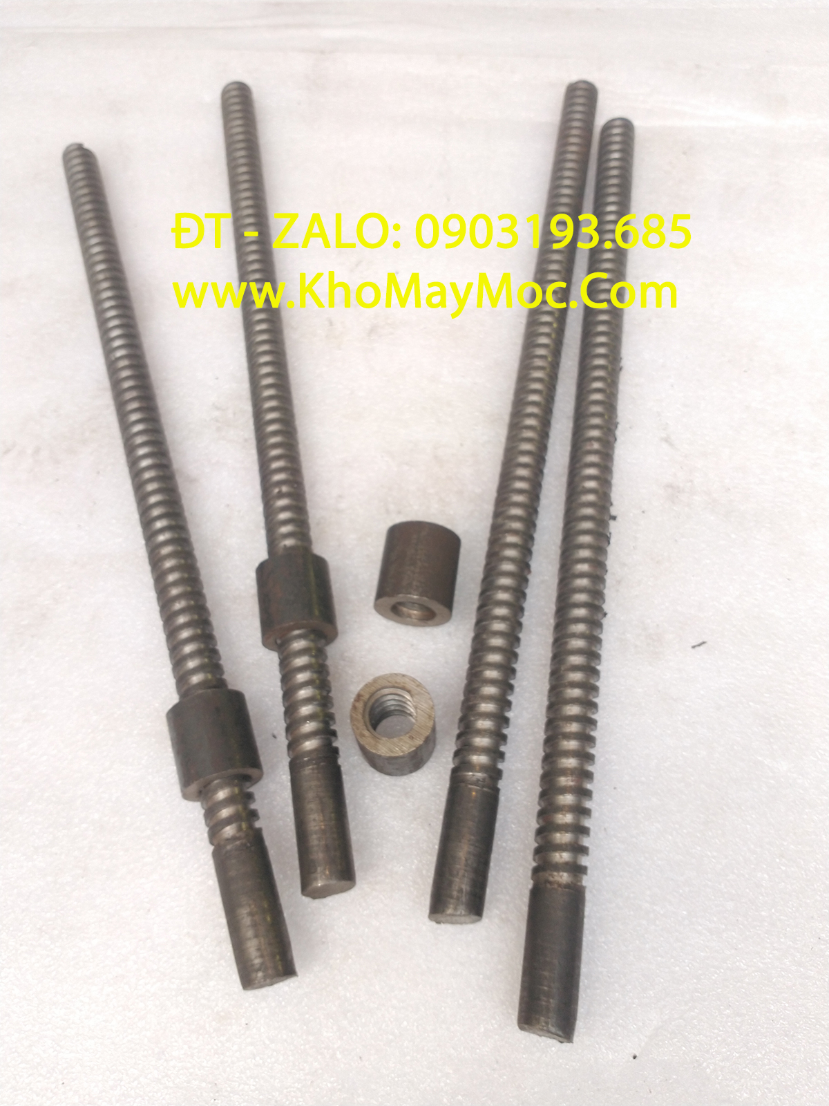 Trục vít me răng vuông sắt, inox