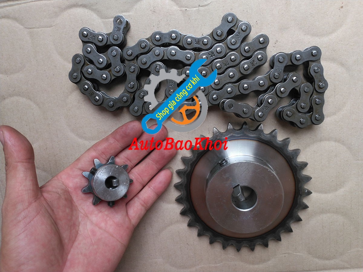 Nhông sên mẫu 35B, độ dầy tùy chọn