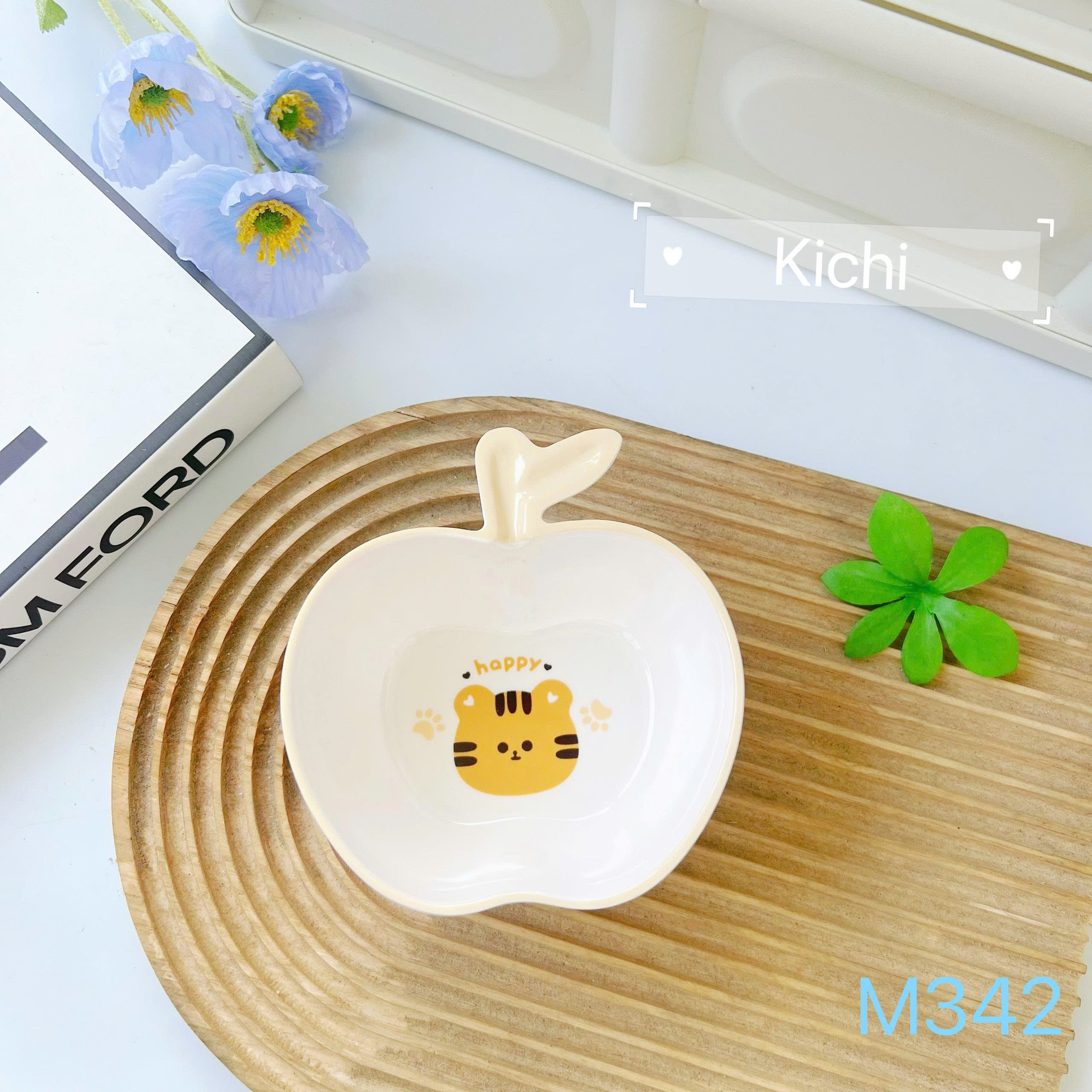 Bát nhựa sợi trúc Kichi (táo)