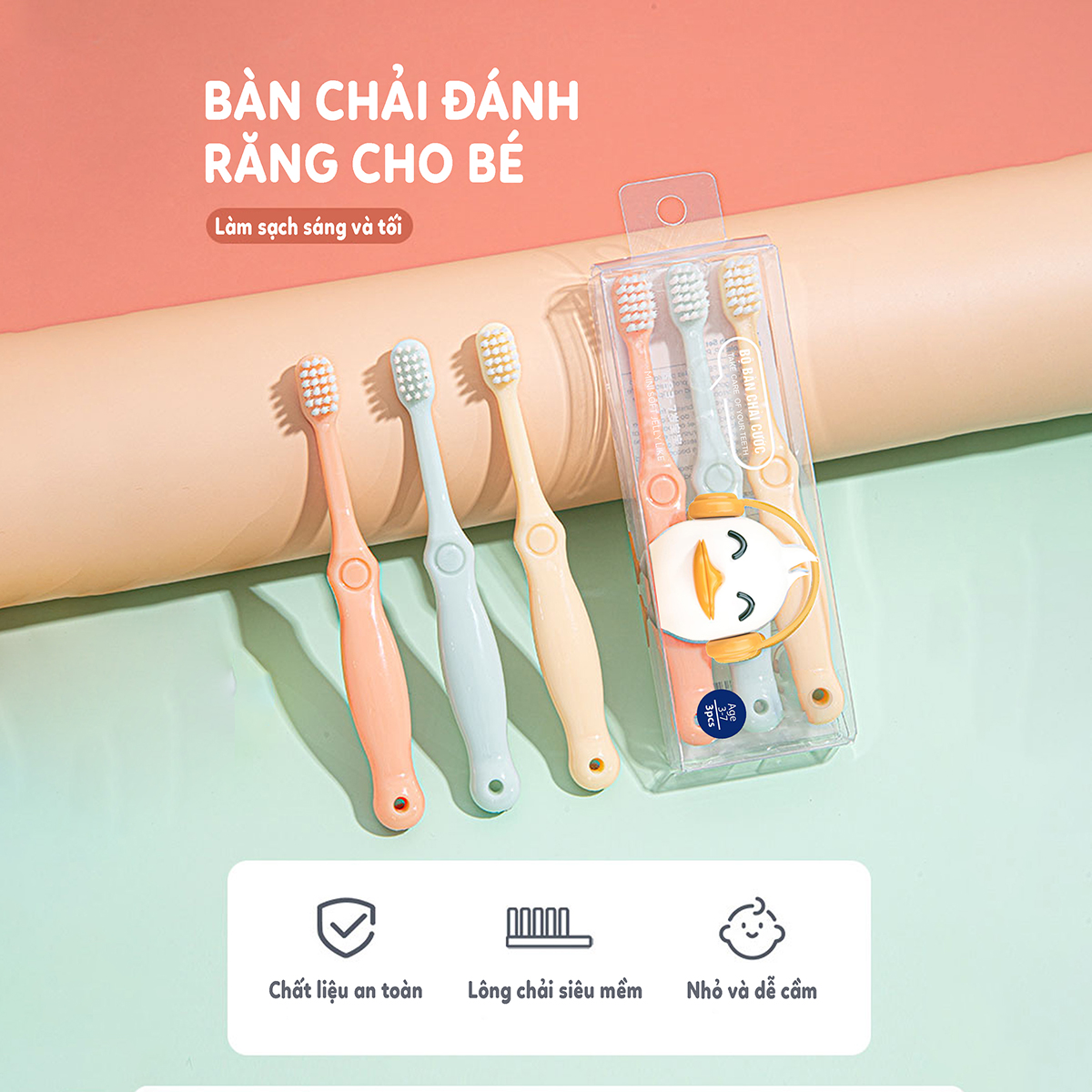Set 3c bàn chải đánh răng (cước)