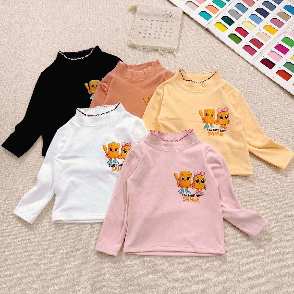 Áo giữ nhiệt Zip lông TungTung nhí