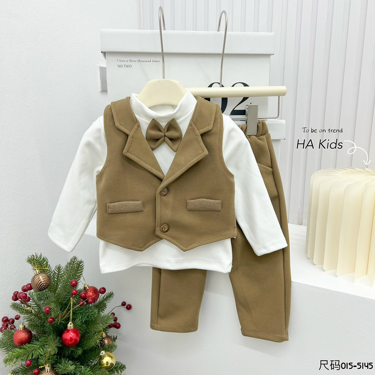 Set công tử bé trai trơn