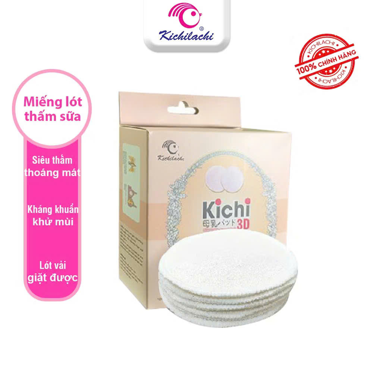 Mếng lót thấm sữa vải Kichi