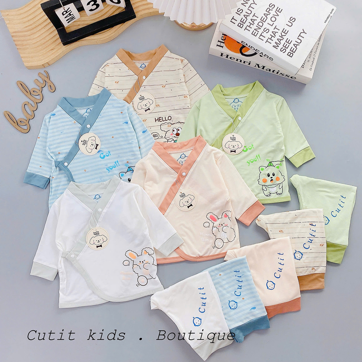 Bộ dài sơ sinh Cutit 2