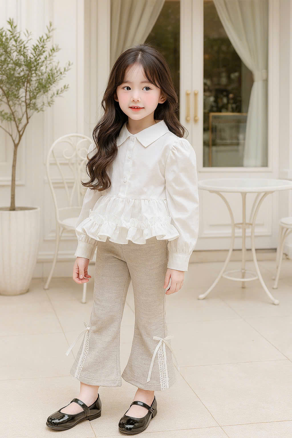 Bộ dài tay bé gái