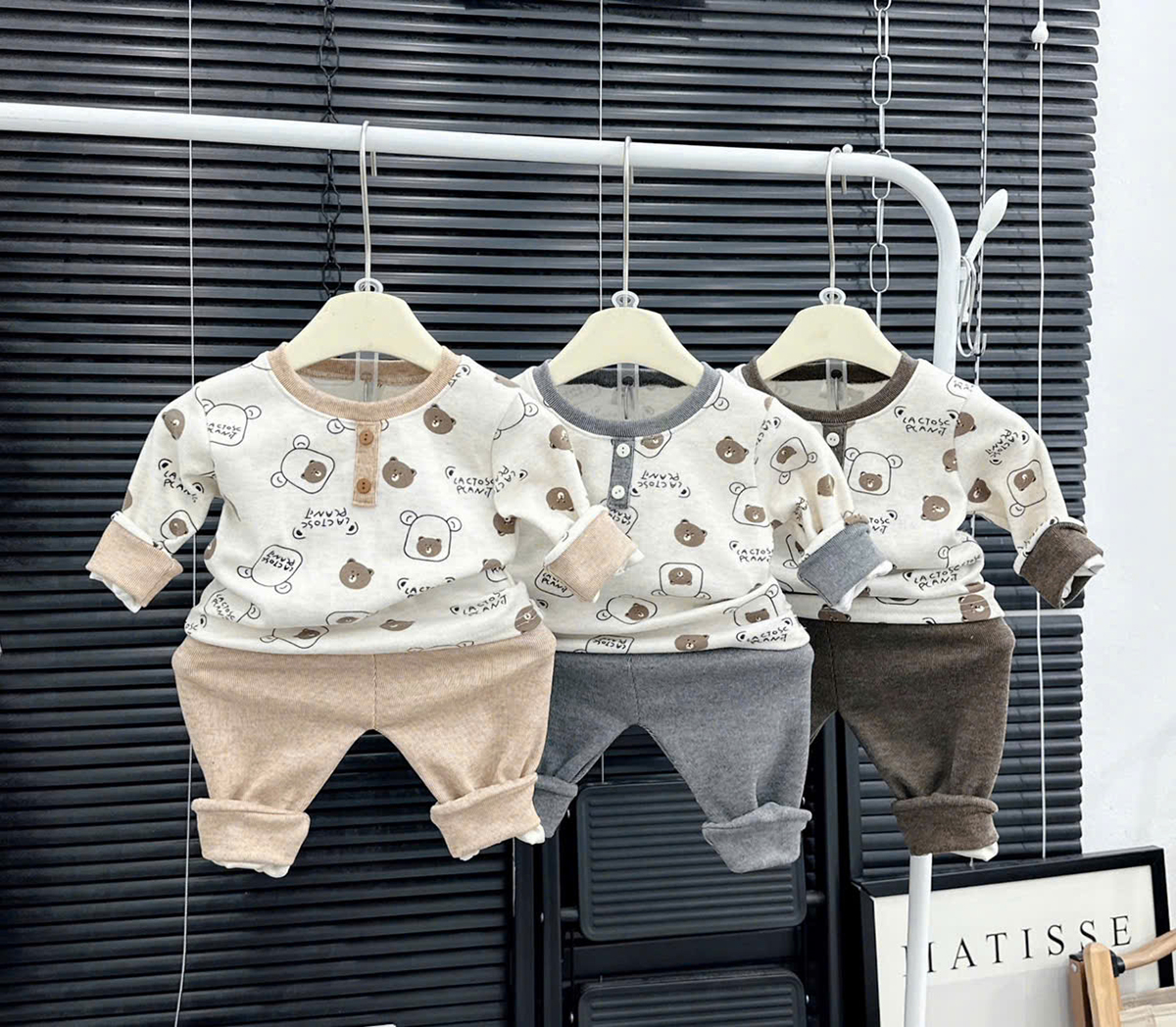 Bộ dài len lông thỏ cổ trụ