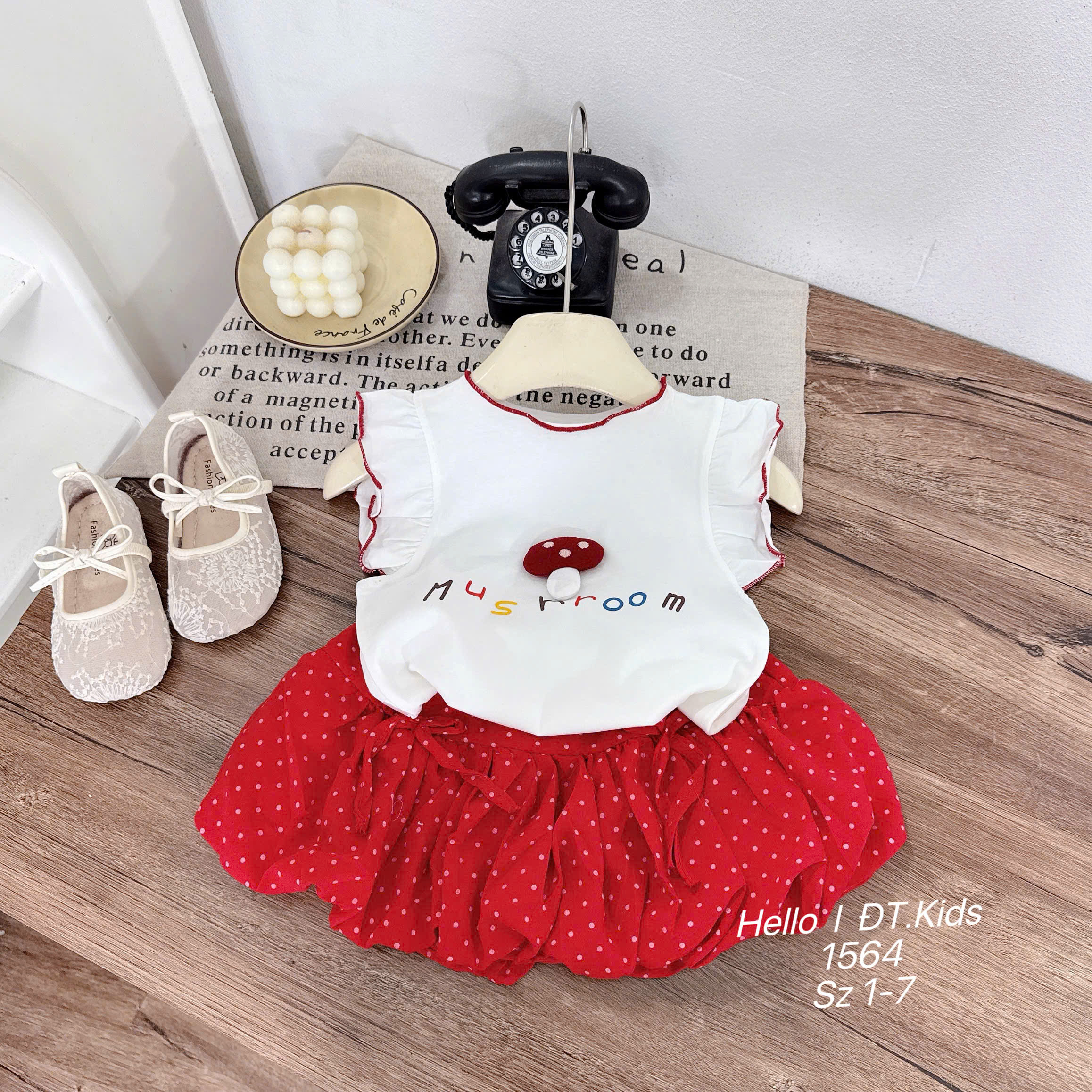 Set váy cánh tiên cây nấm
