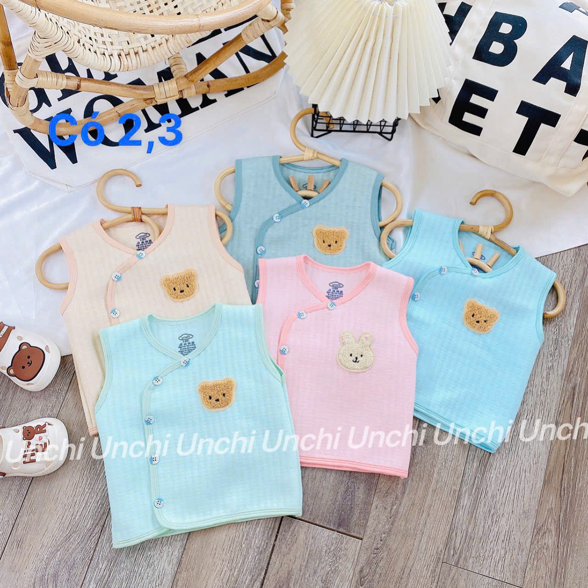 Áo ghi lê nỉ Unchi