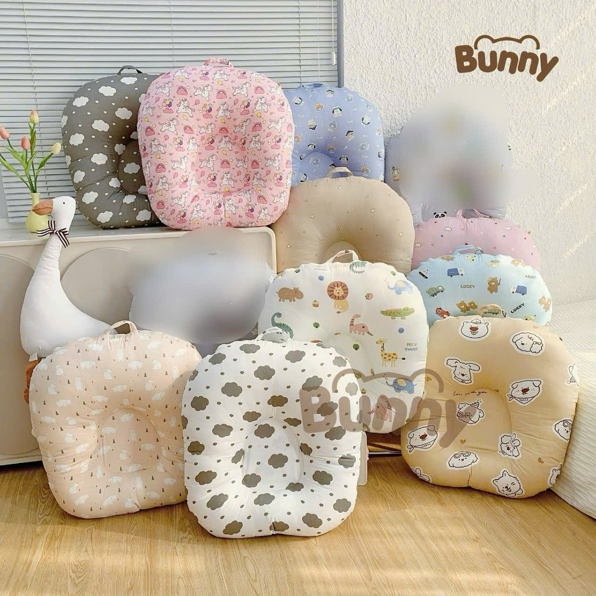 Gối bông xô lõm Bunny