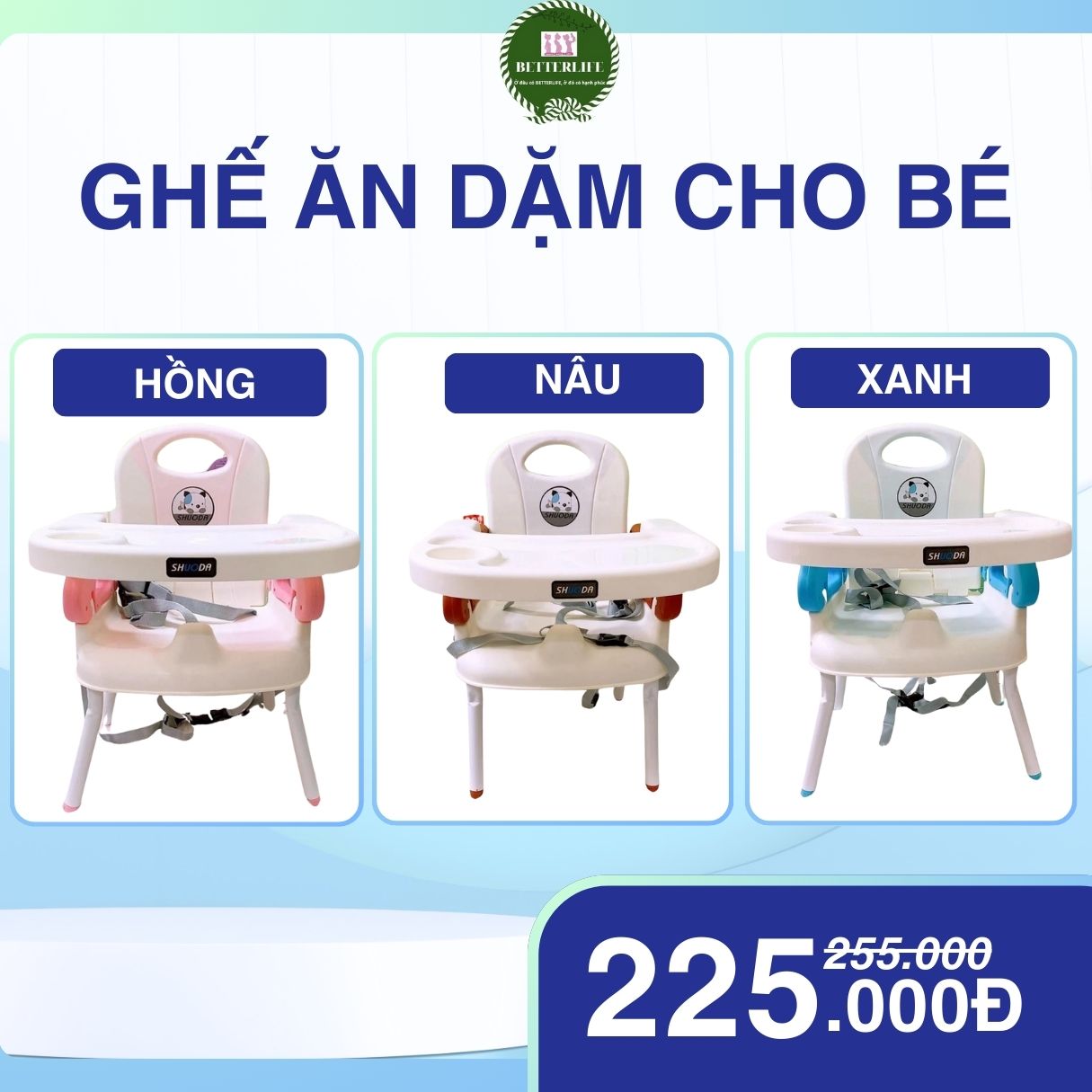 Ghế ăn dặm gấp gọn