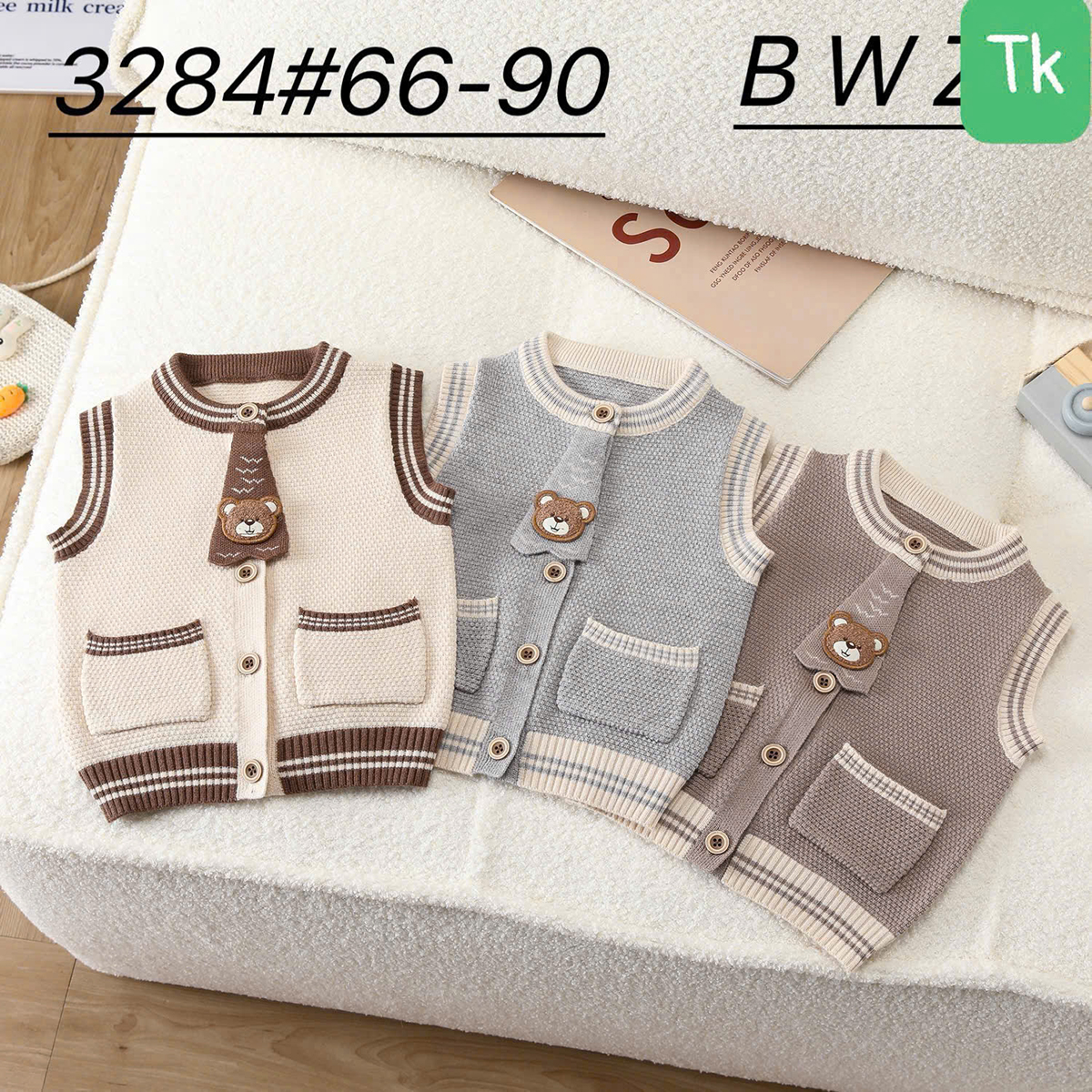 Áo ghi lê len bé trai (cà vạt)